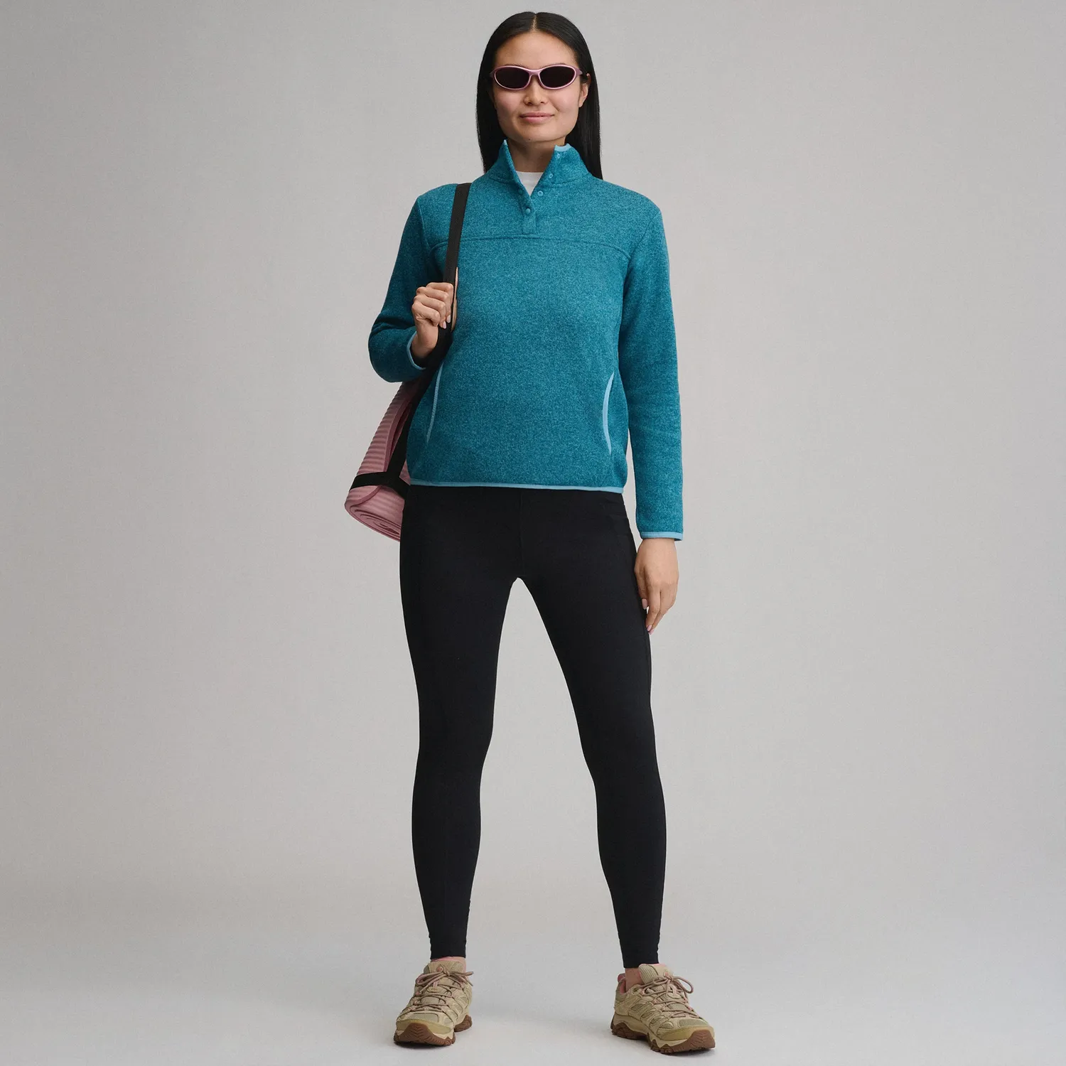Eddie Bauer Radiator Fleece 2.0 Snap Mock pulover Sea Spray