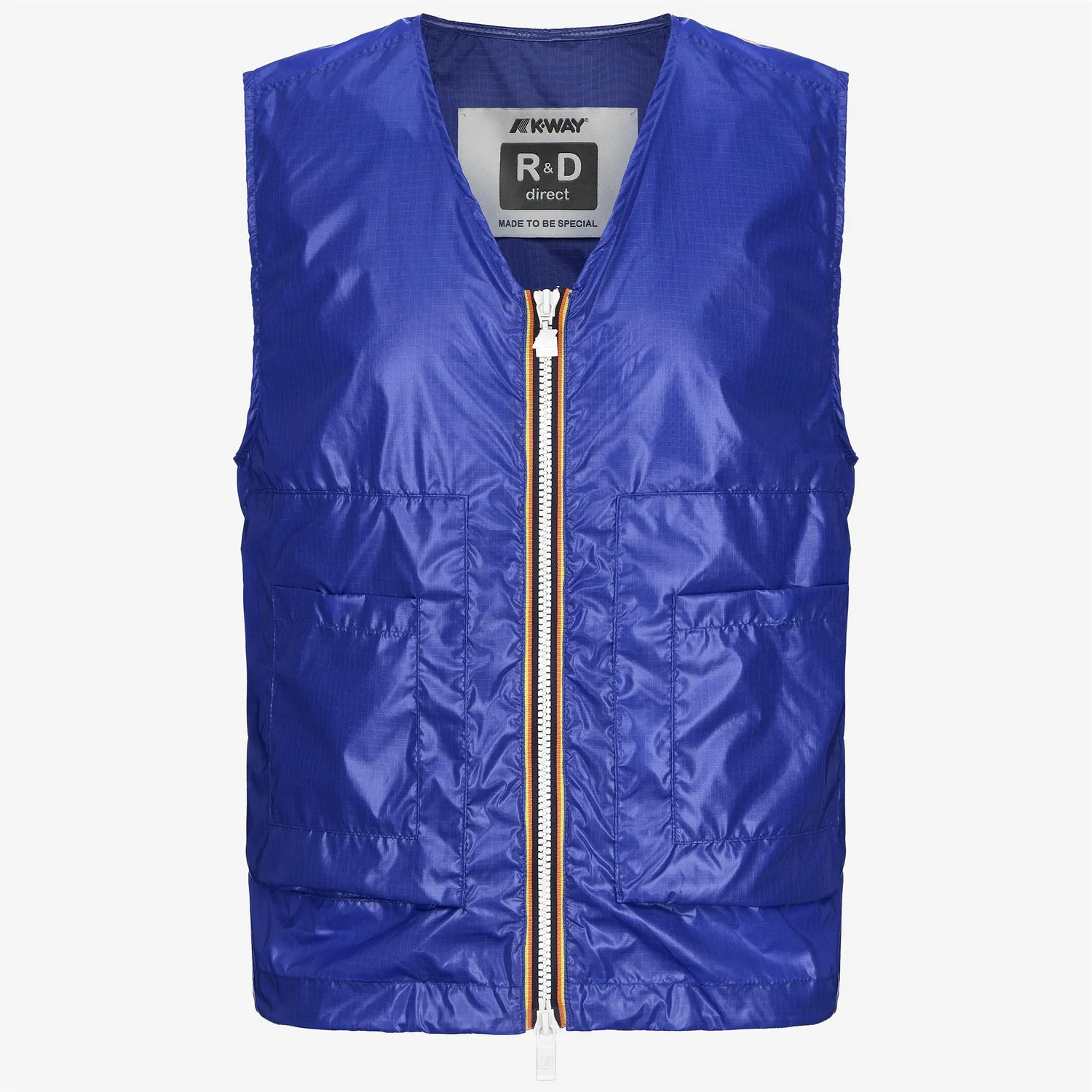 K-Way Barnel Light Glass Ripstop vestă unisex Blue Royal