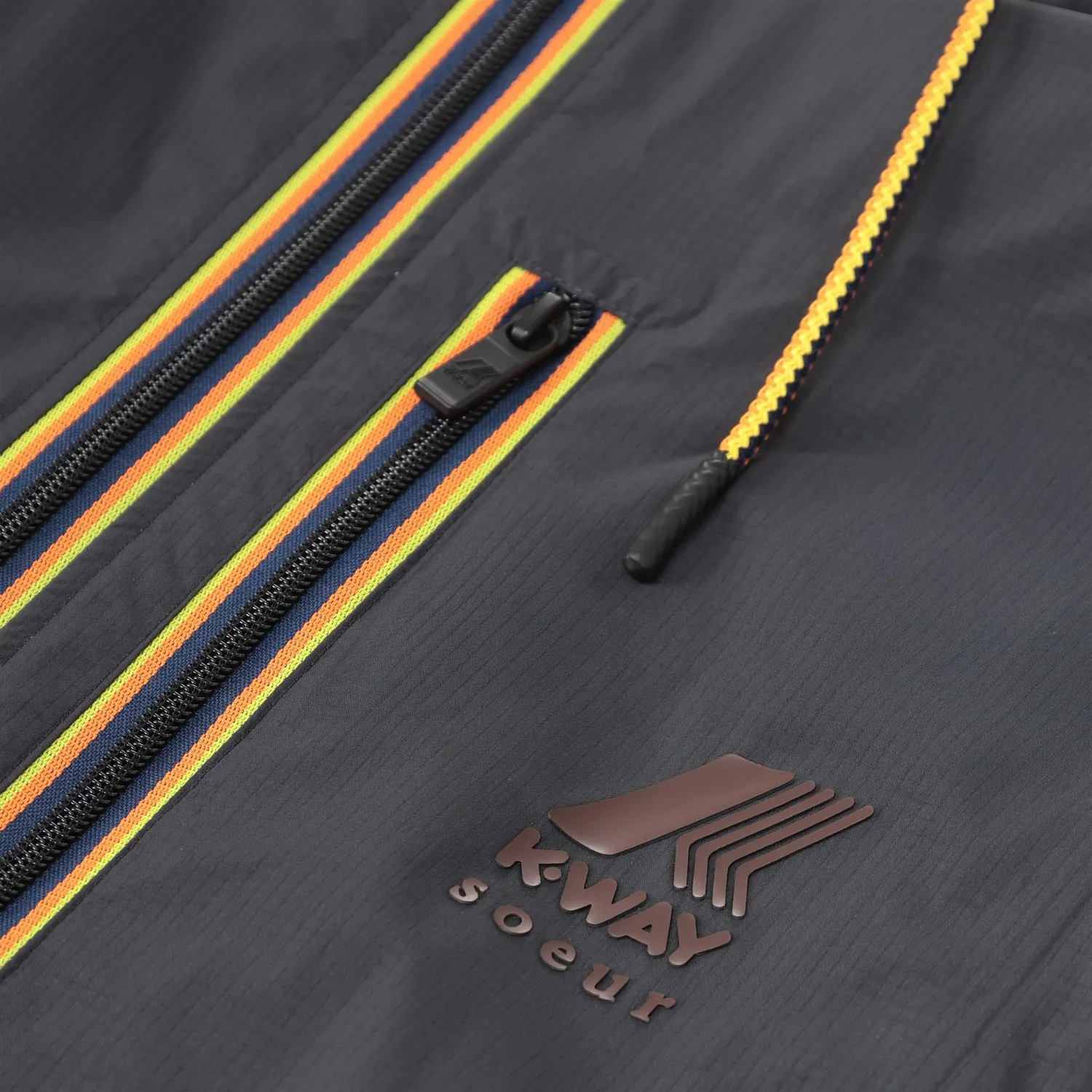 K-Way Le Vrai Amiable Pradel trench negru damă lung