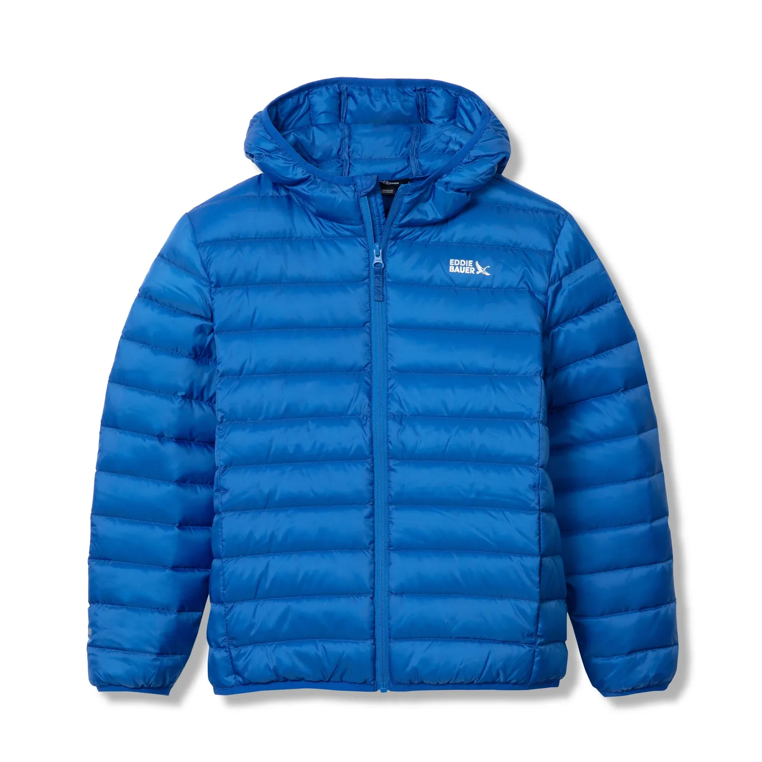 Eddie Bauer CirrusLite geacă copii albastră puf cu glugă
