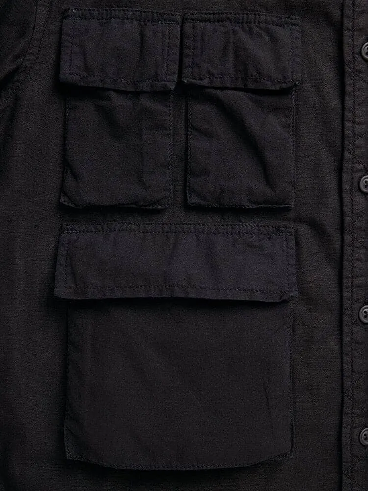 Alpha Industries Multi Pocket camasa neagra bumbac