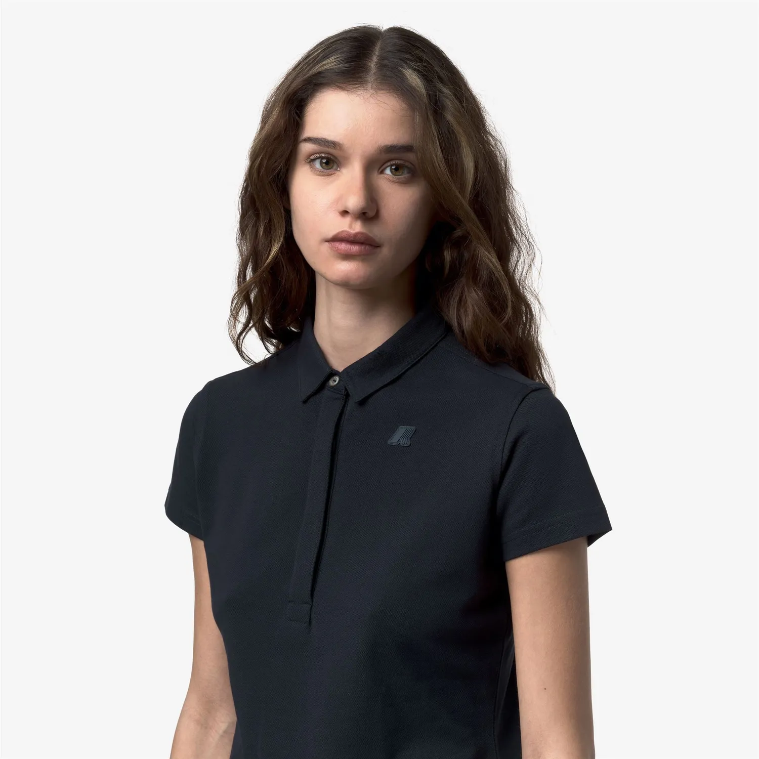 K-Way Amedea Pique Slim polo dama albastru