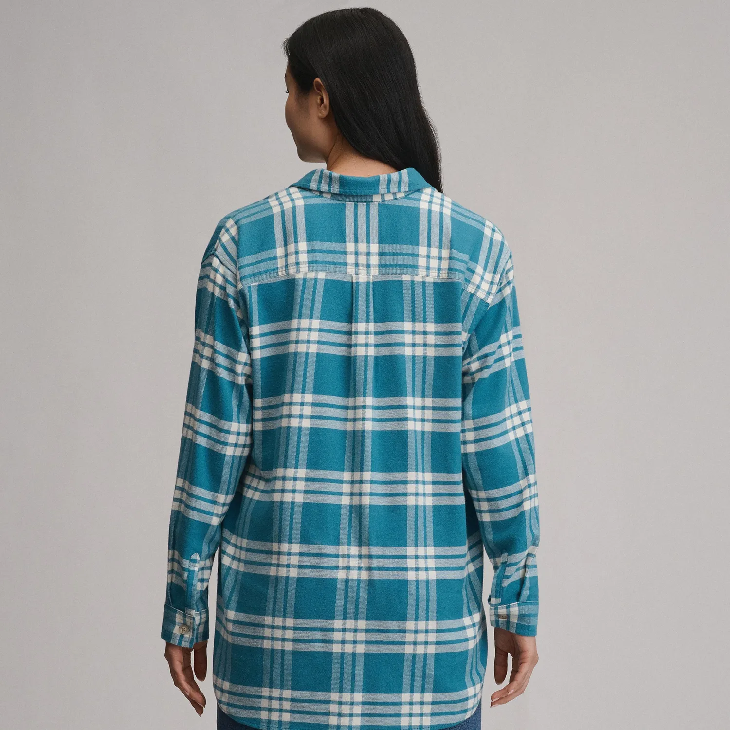 Eddie Bauer Field Flex camasa flanel dama roz relaxata