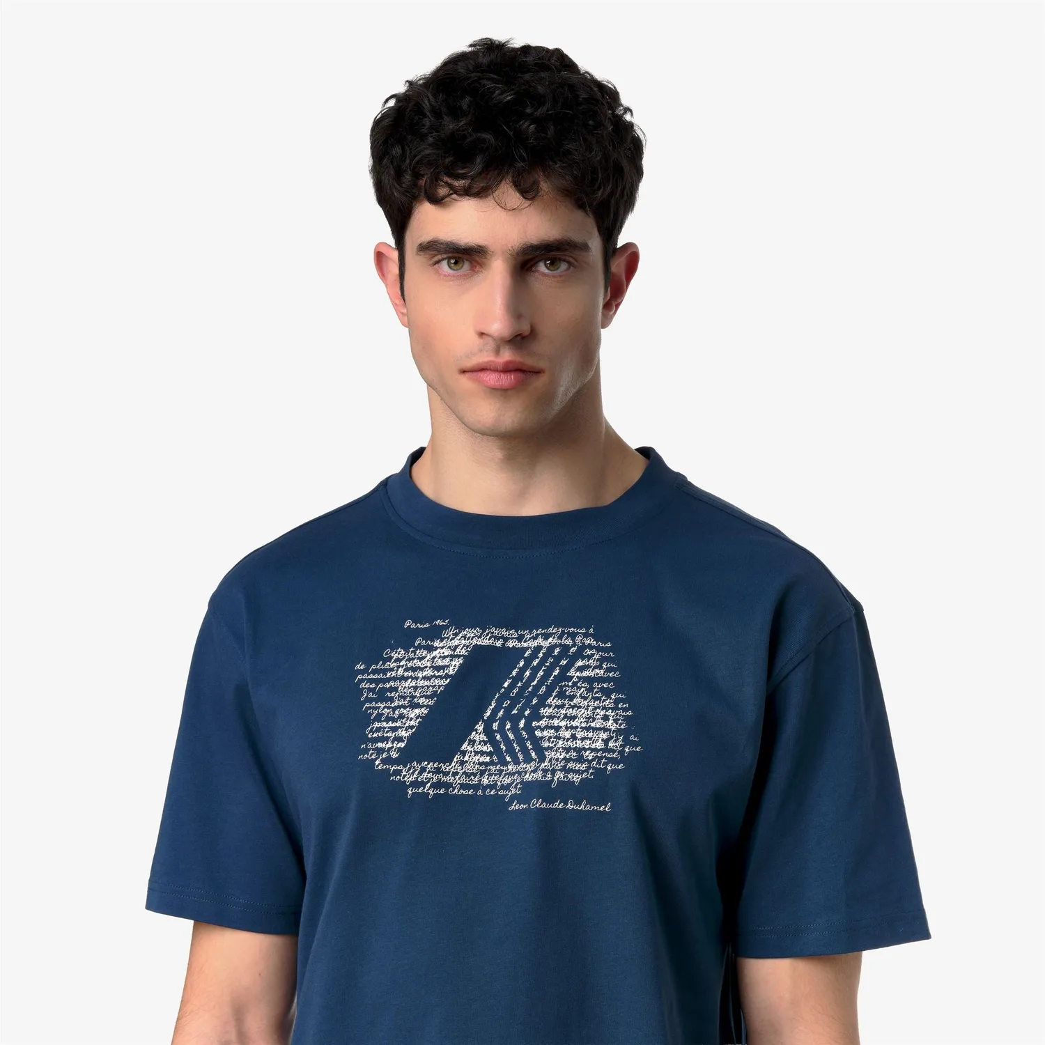 K-Way Solo K71357W tricou barbati albastru insignia slim