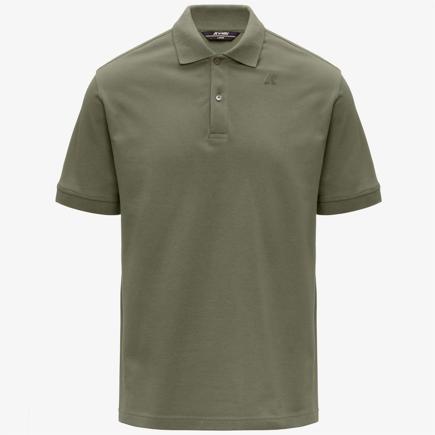 K-Way Simor polo barbati verde lichen bumbac elastic