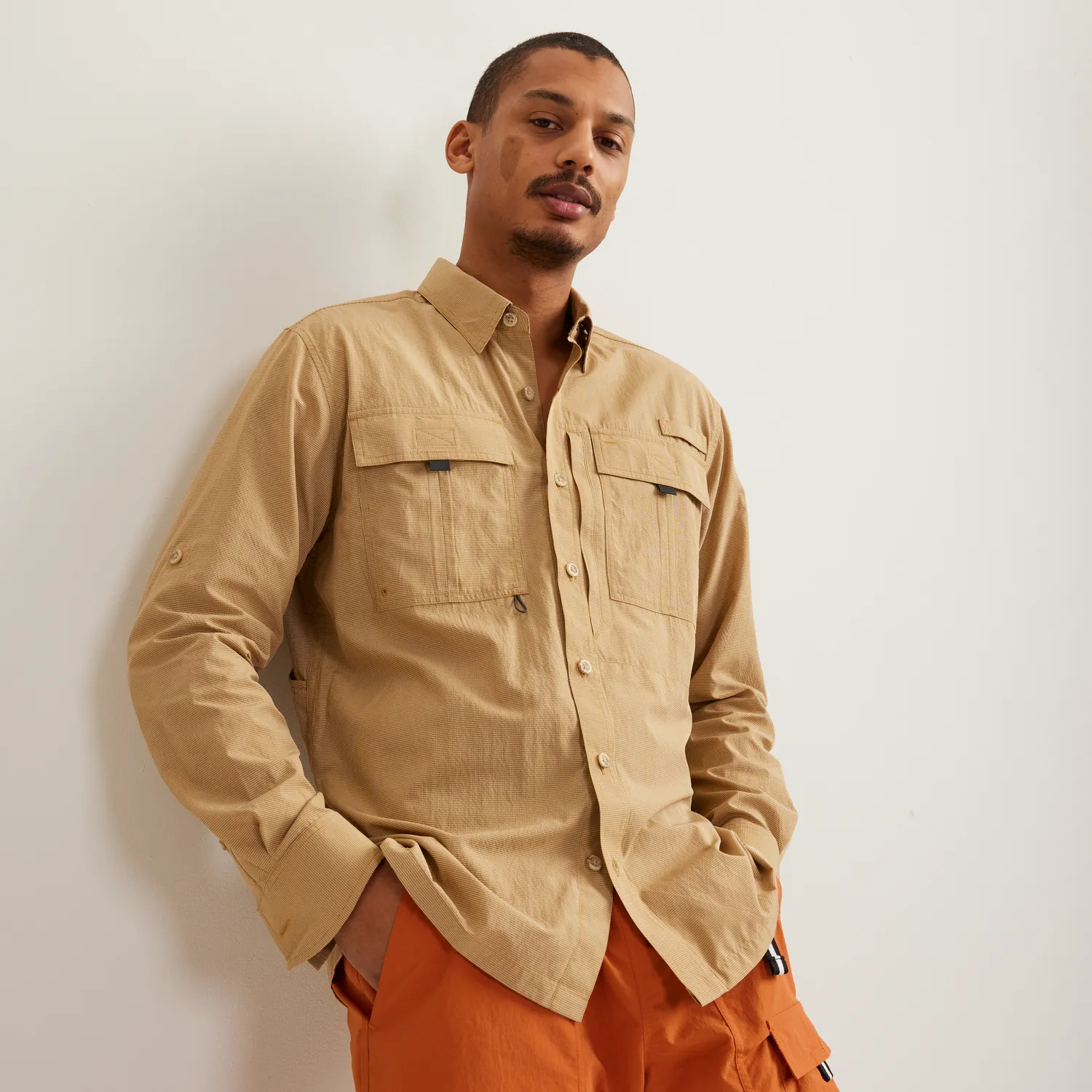 Eddie Bauer UPF Guide 2.0 camasa Paprika M maneca lunga