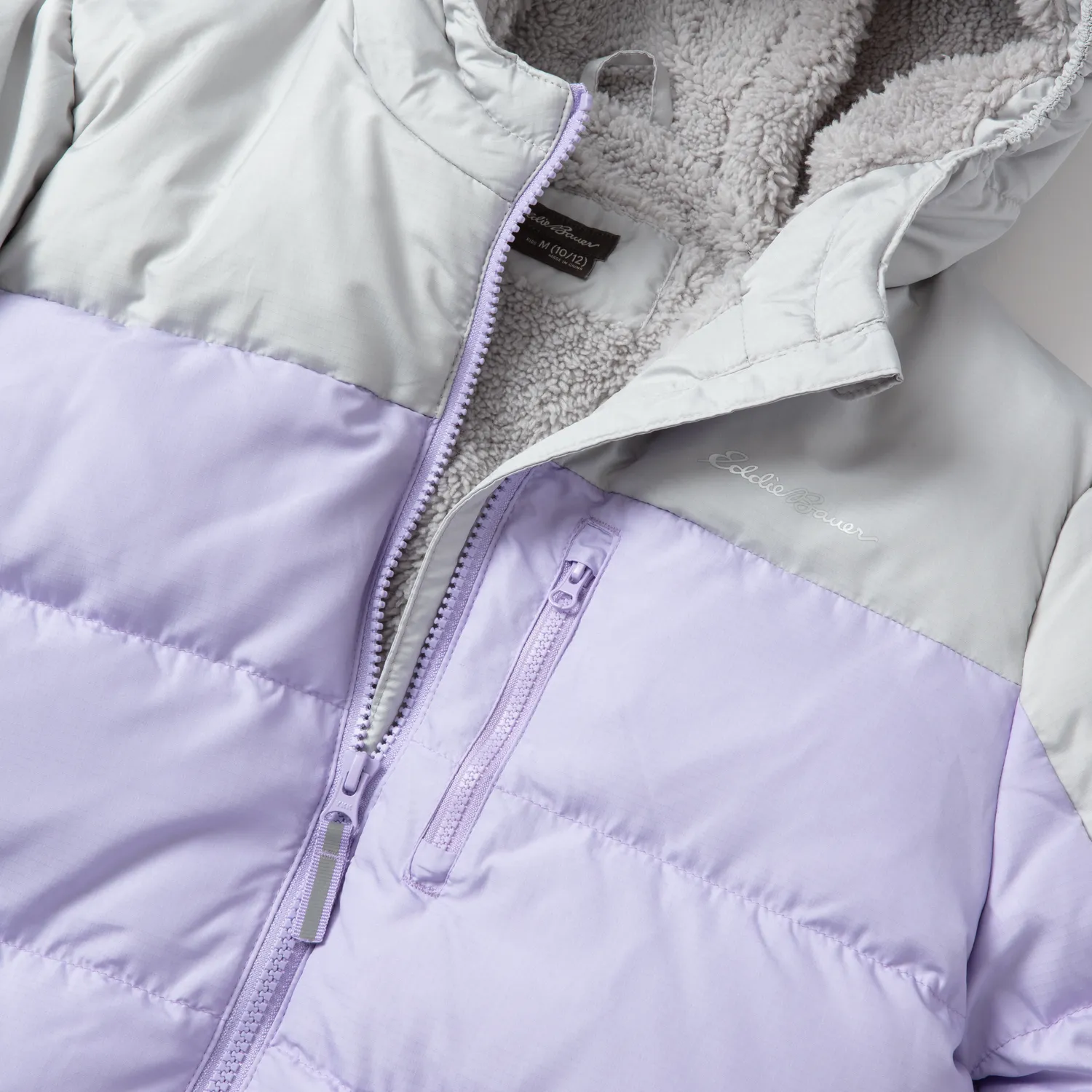 Eddie Bauer Classic Down geaca puf fetite roz calduroasa