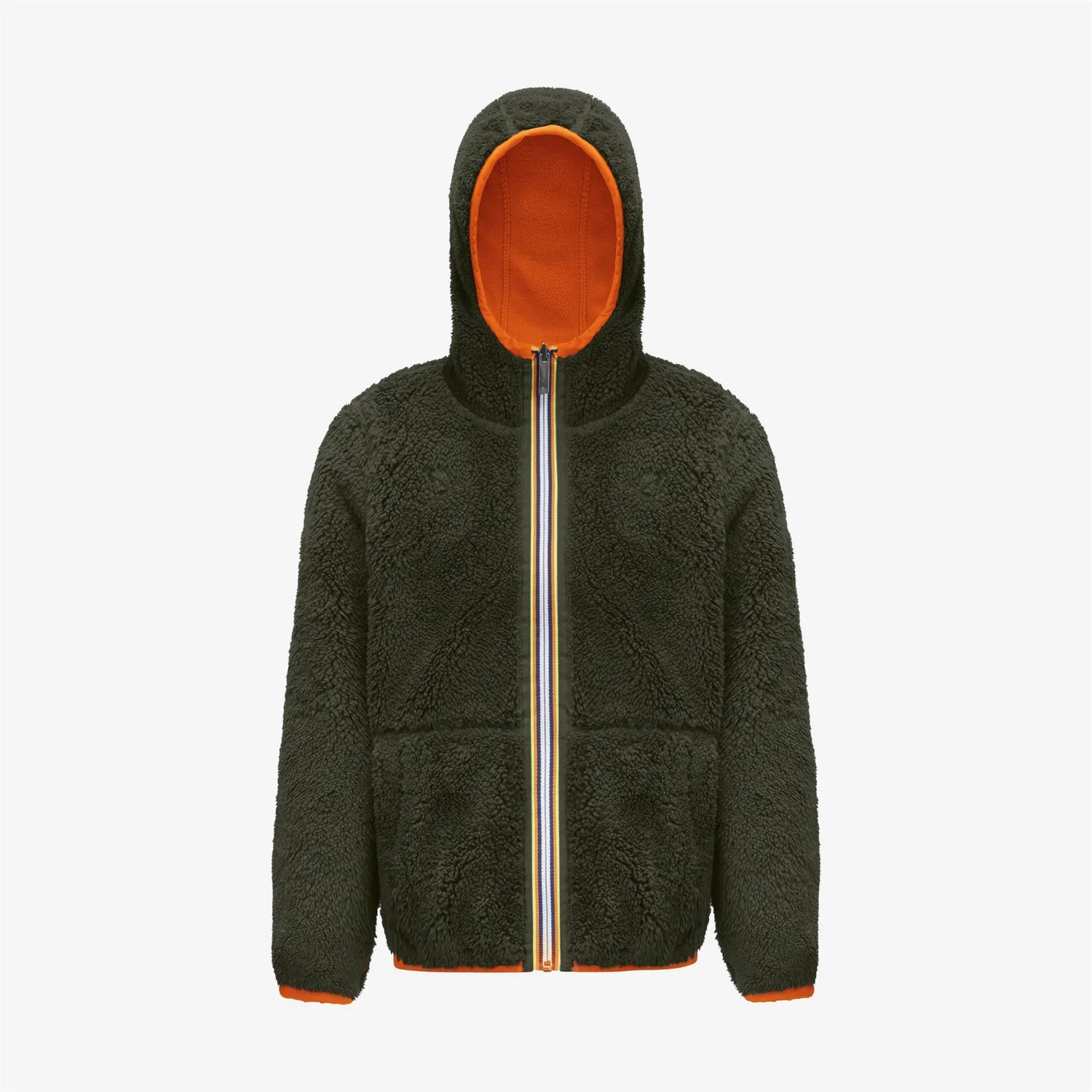 K-Way Jacques Polar Double polar băieți portocaliu reversibil