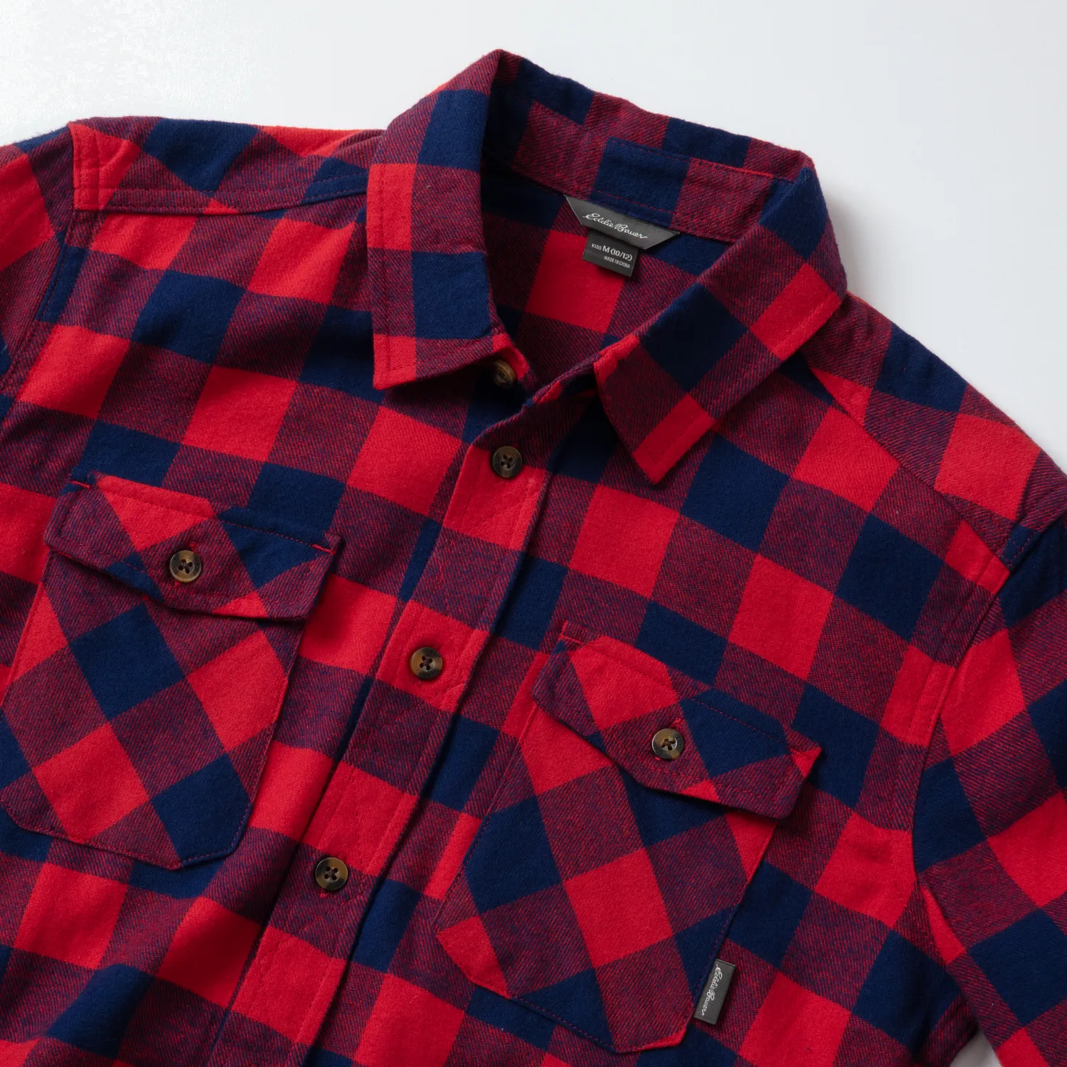Eddie Bauer Eddie's Favorite camasa flanel baieti Black bumbac
