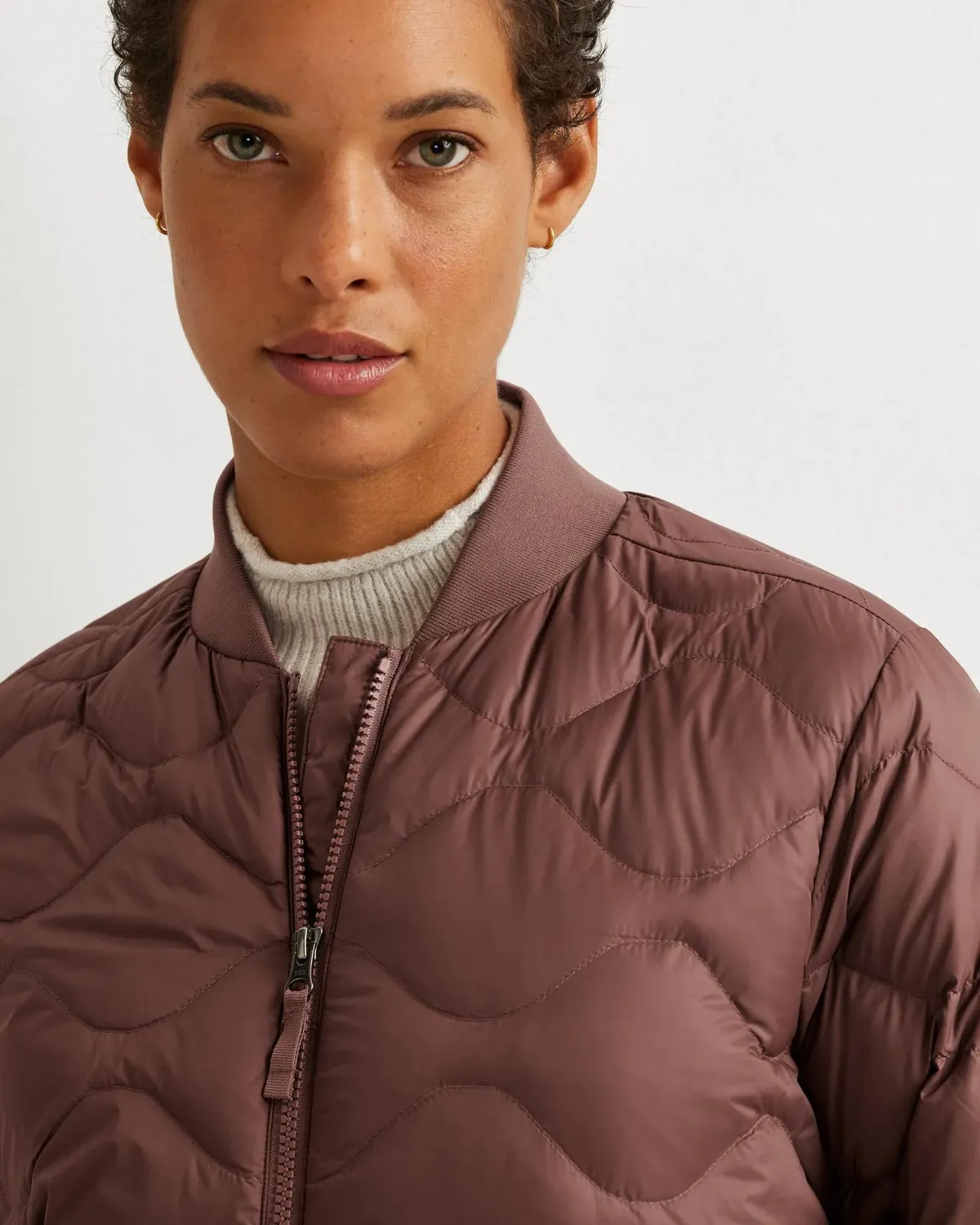 Eddie Bauer Shaw geaca bomber negru dama cu puf