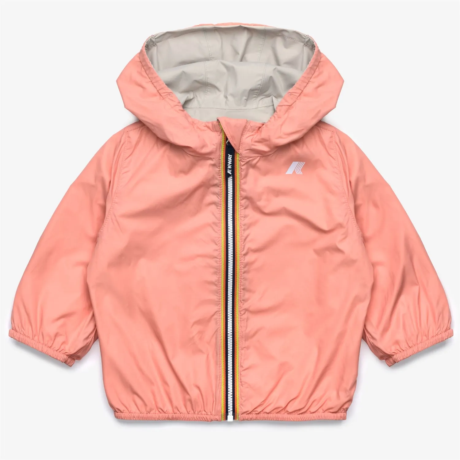 K-Way Jake Plus.2 Double geaca bebelusi bej-roz reversibila