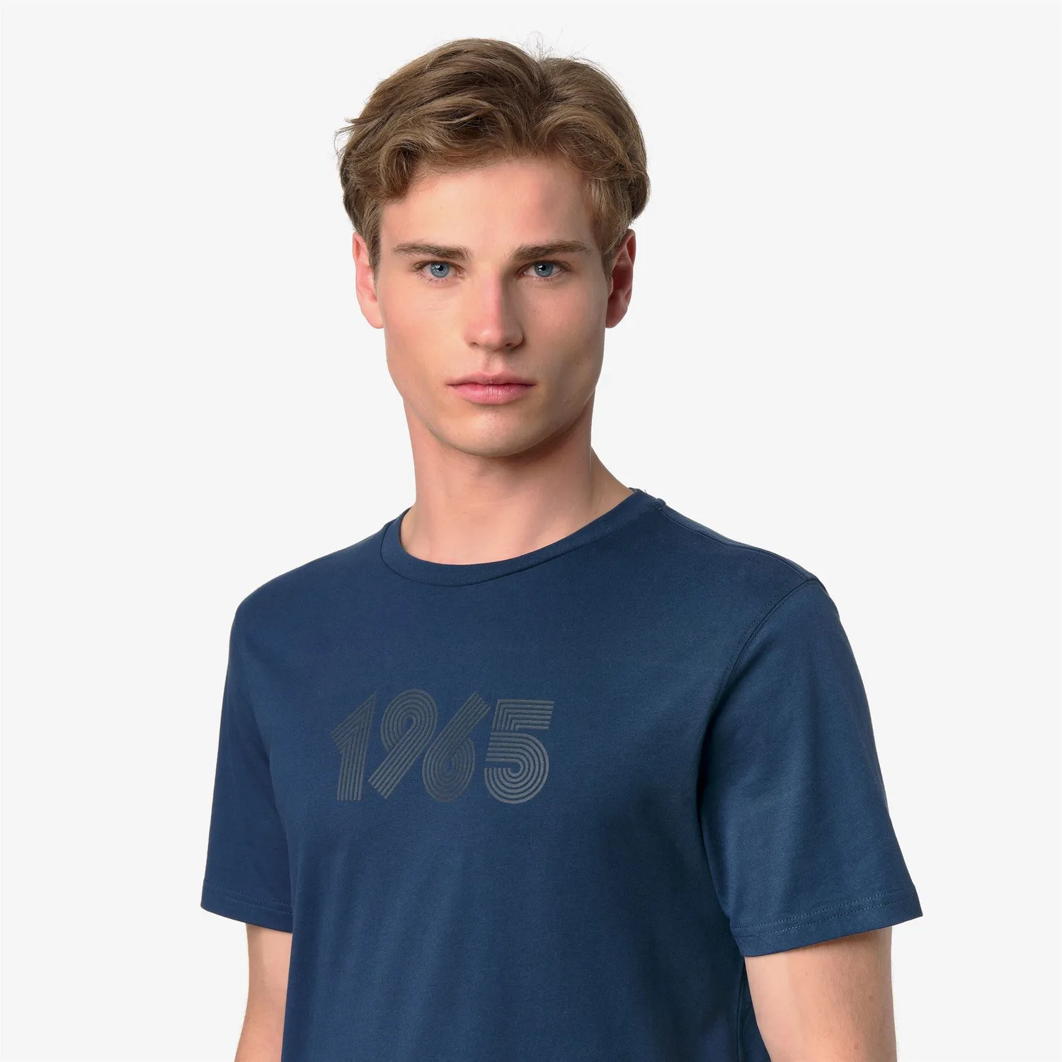 K-Way Leonide 1965 Print tricou unisex albastru bumbac