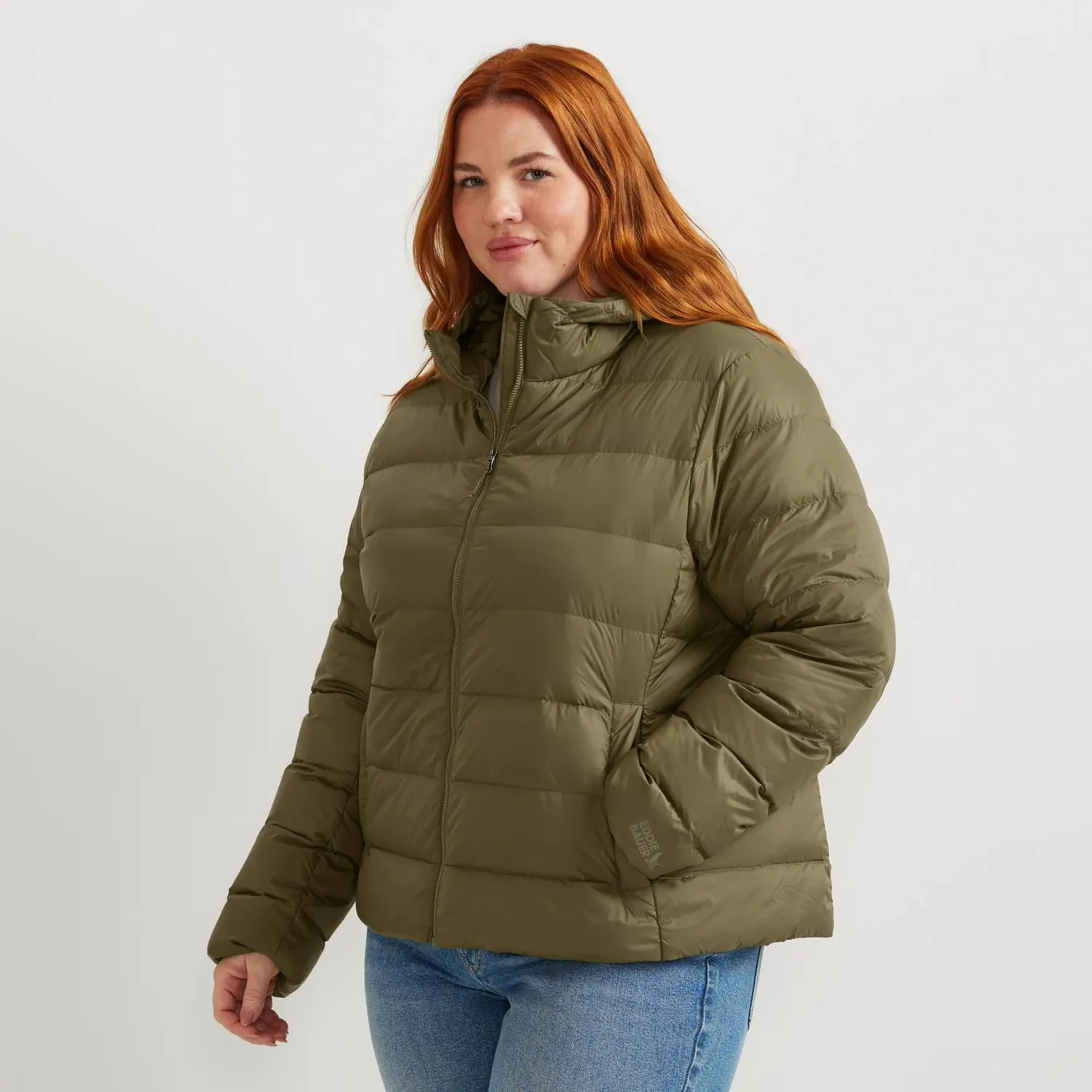 Eddie Bauer CirrusLite Down Hoodie geaca puf dama Alder calduroasa
