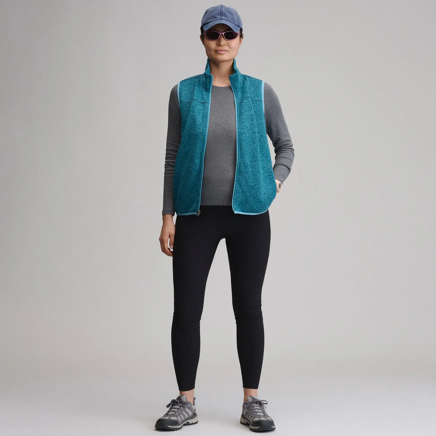 Eddie Bauer Radiator vesta fleece dama Light Gray polar