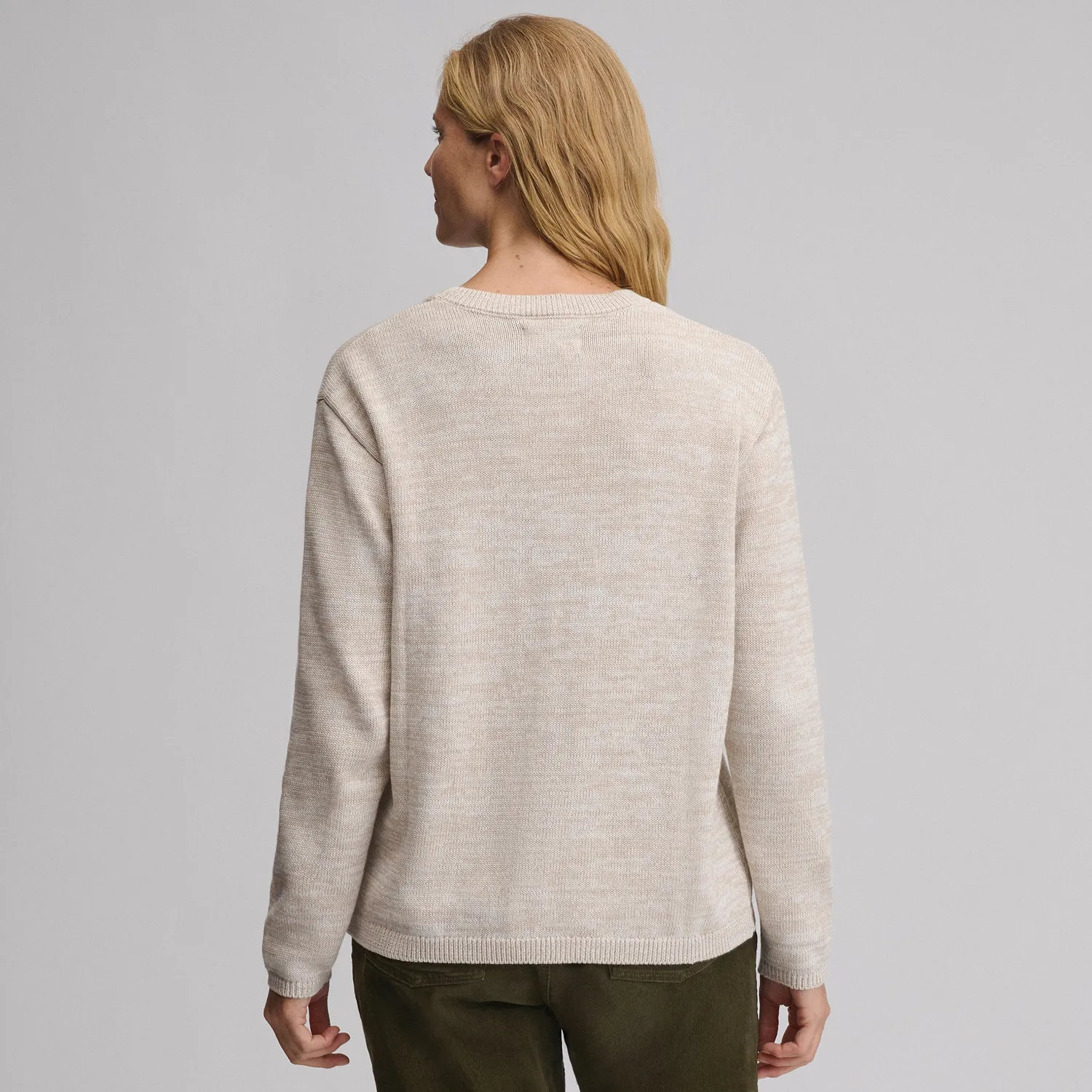 Eddie Bauer Marl Crewneck pulover Pumice melanj