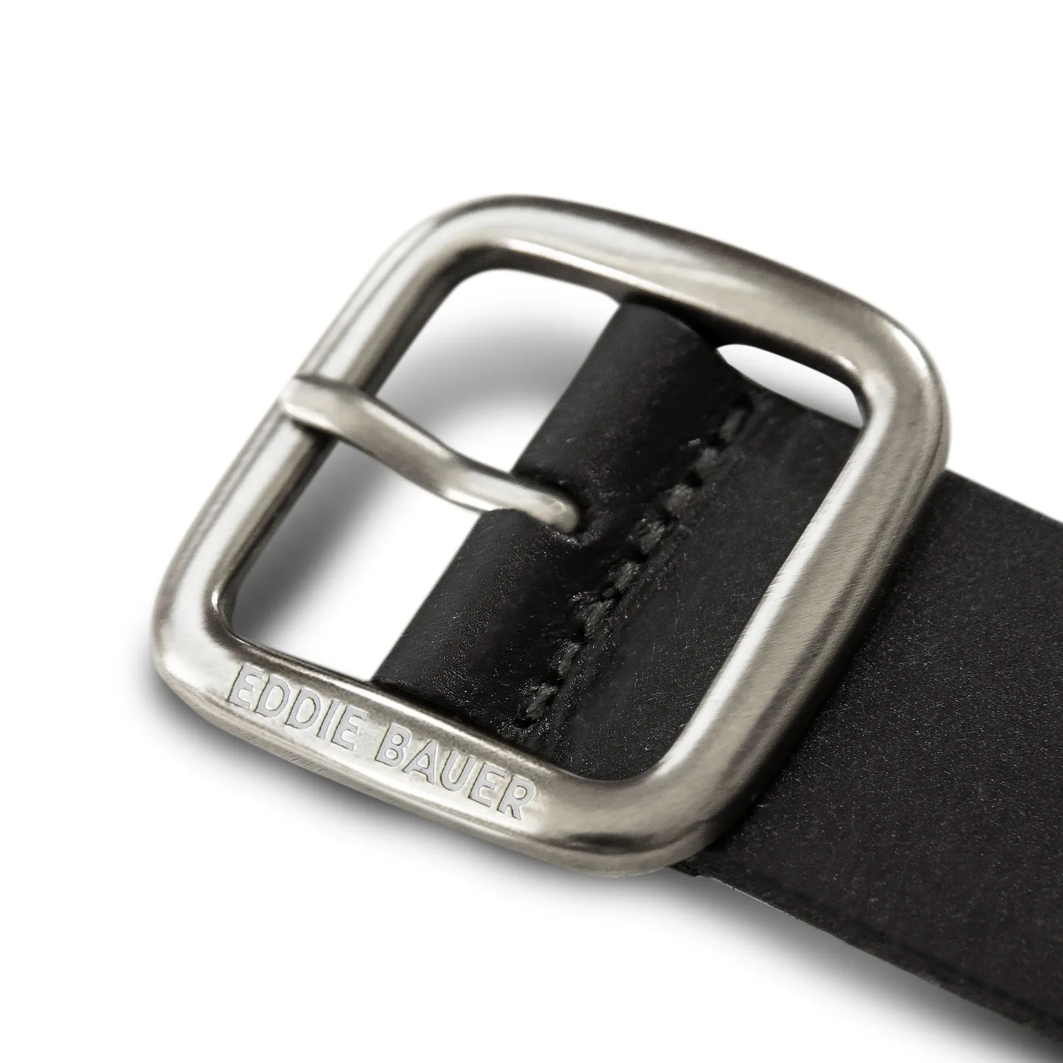 Eddie Bauer Center Bar curea dama neagra piele 35mm