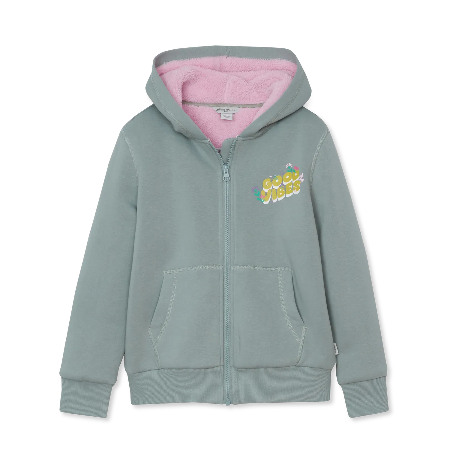 Eddie Bauer Camp Fleece hanorac fete roz calduros