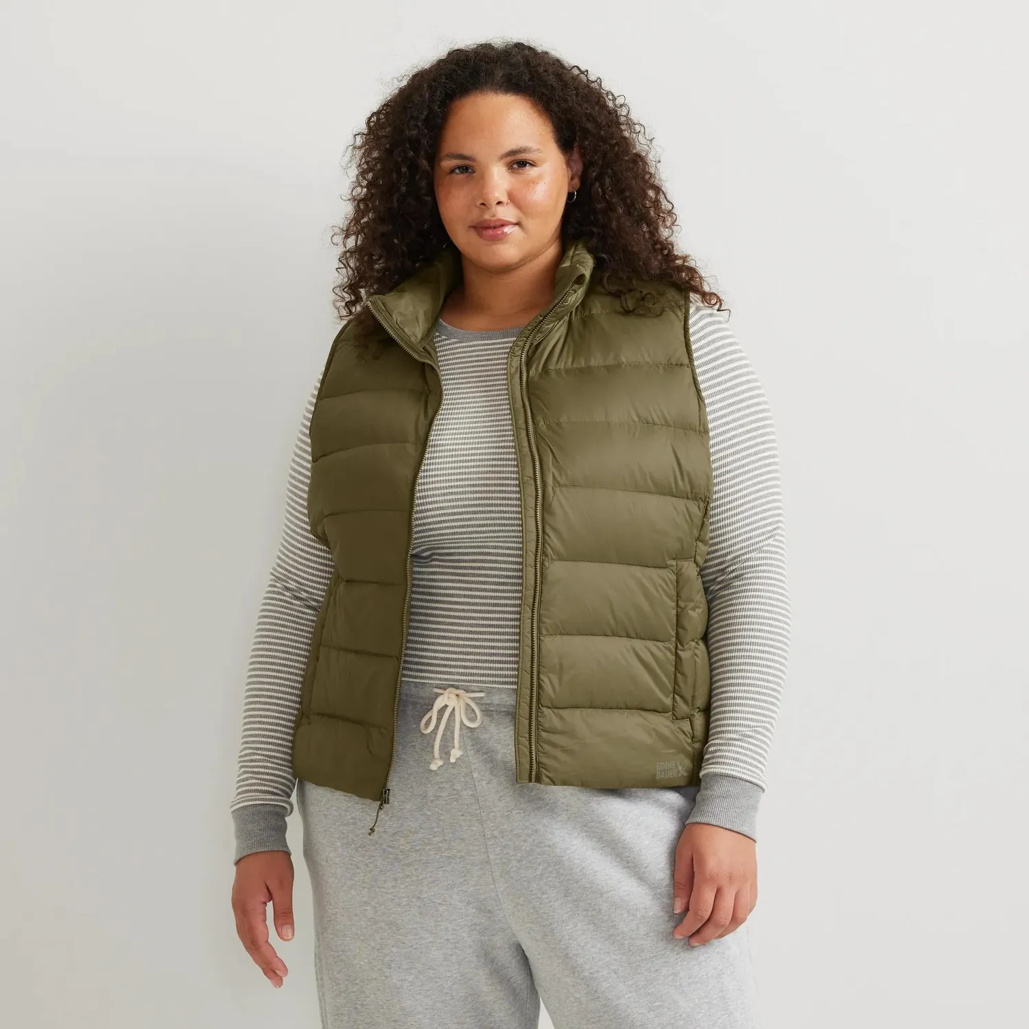 Eddie Bauer CirrusLite Down vesta dama Gri