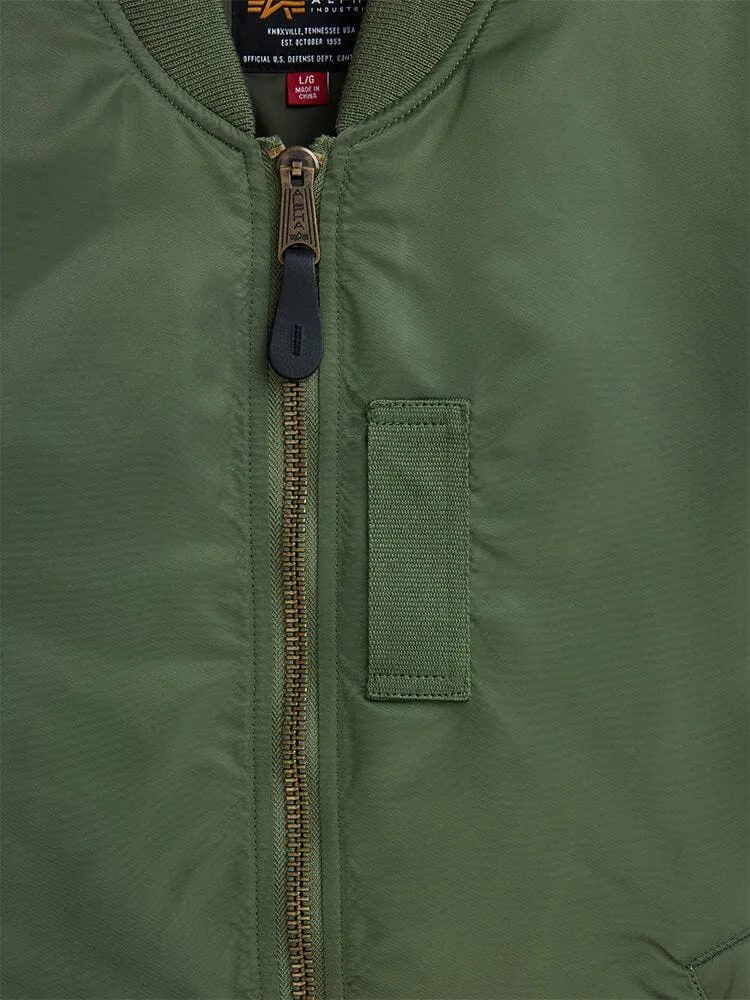 Alpha Industries MA-1 Mod Bomber geacă verde sage nailon