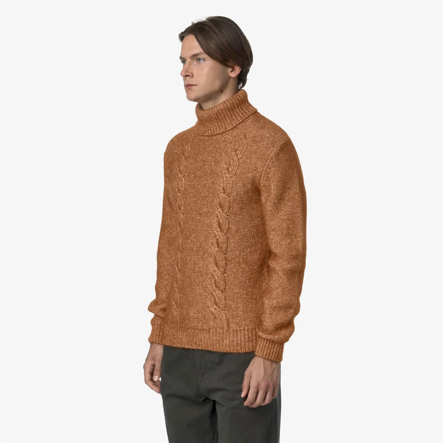 K-Way Ciral pulover barbati portocaliu alpaca bumbac