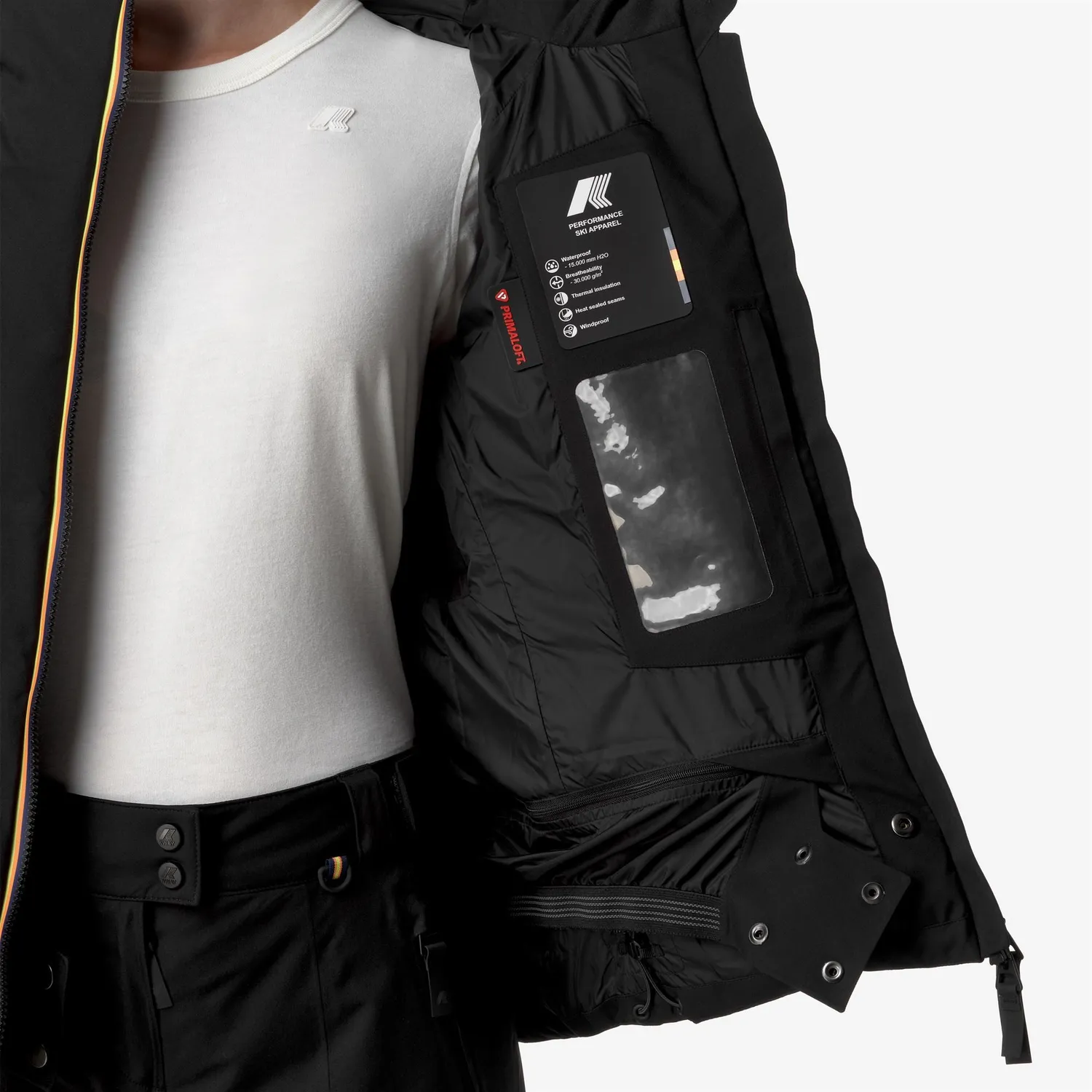 K-Way Tueda geaca dama neagra schi ultra-calduroasa