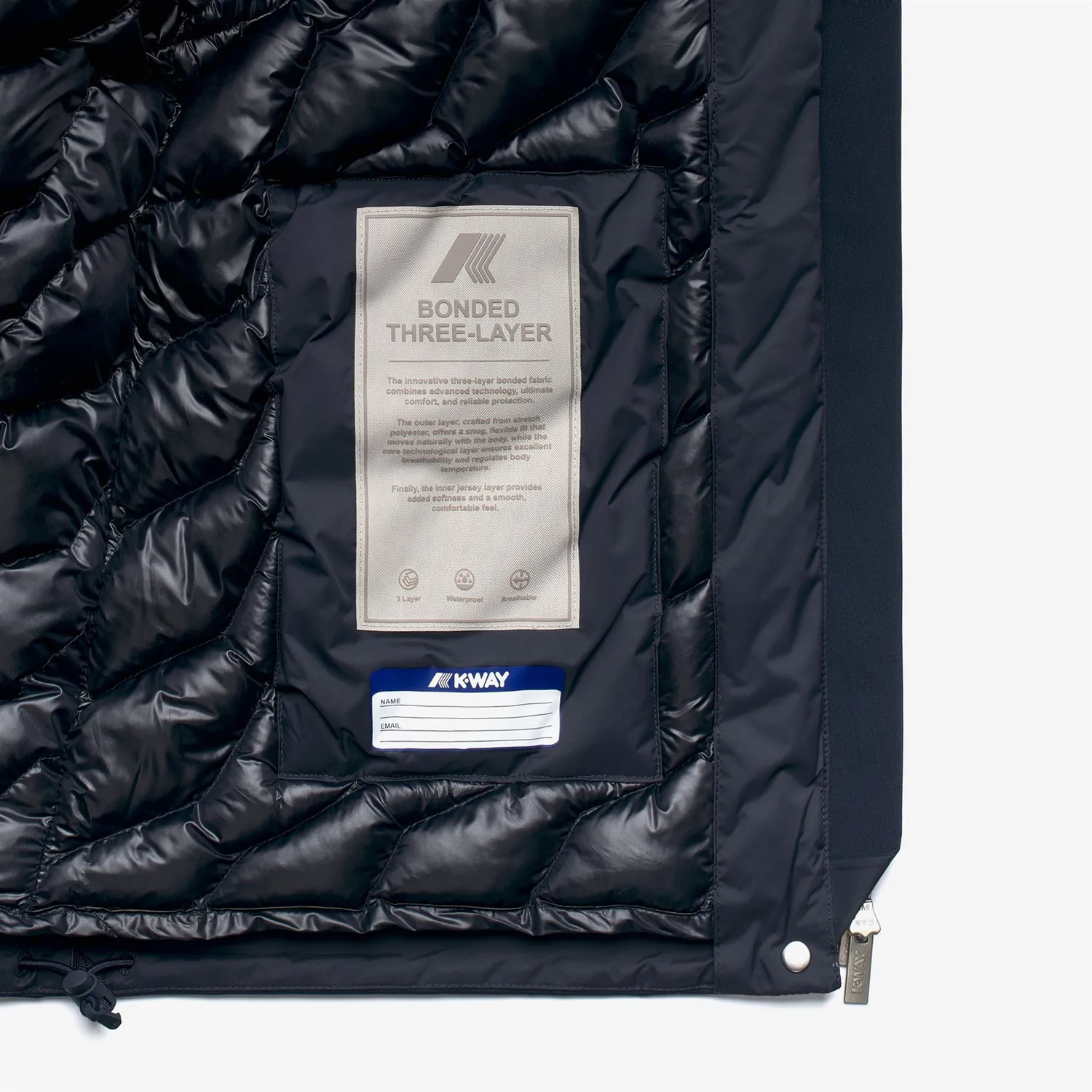 K-Way Tale Bonded Padded geaca dama albastru depth iarna