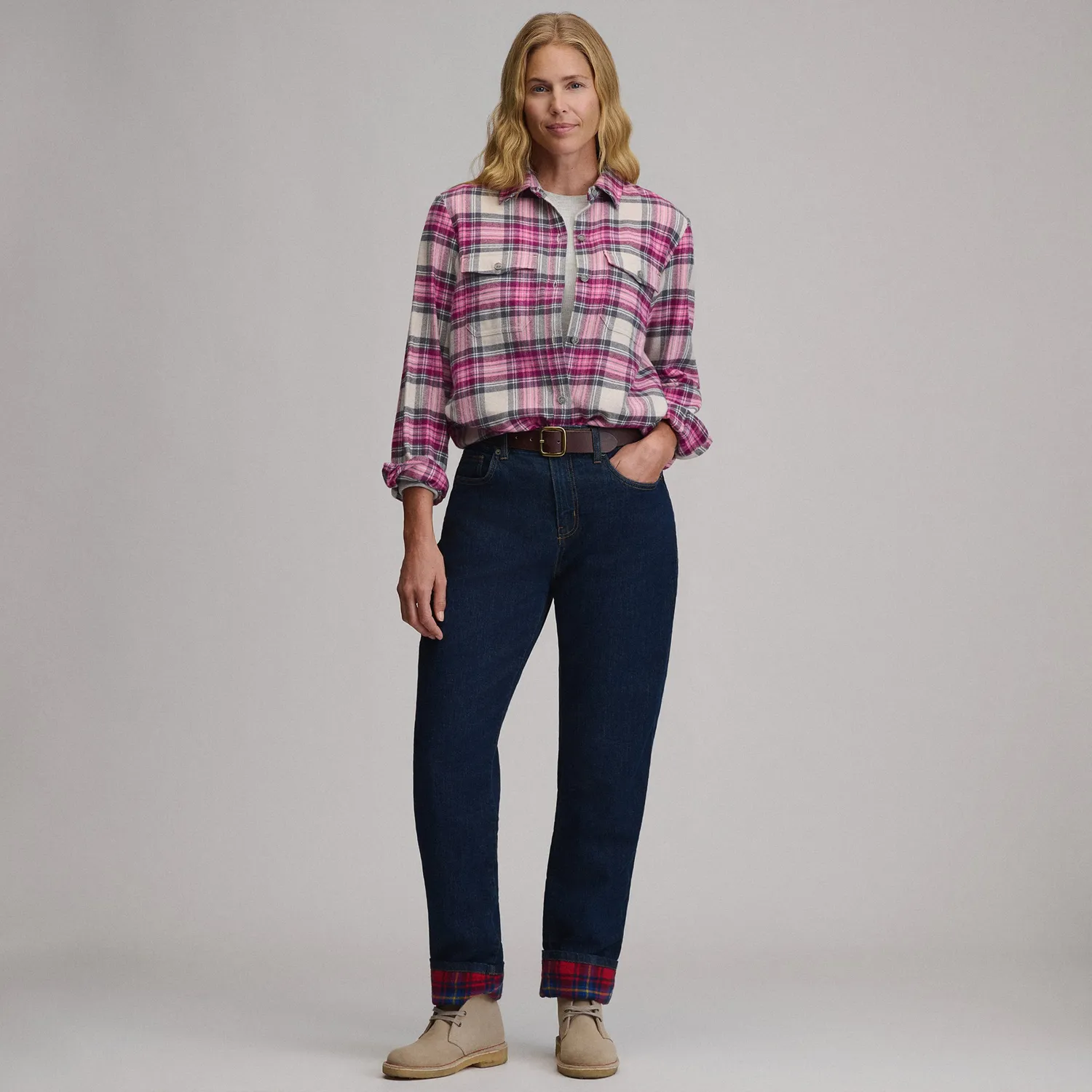 Eddie Bauer Heritage Soft camasa flanel dama Mint carouri