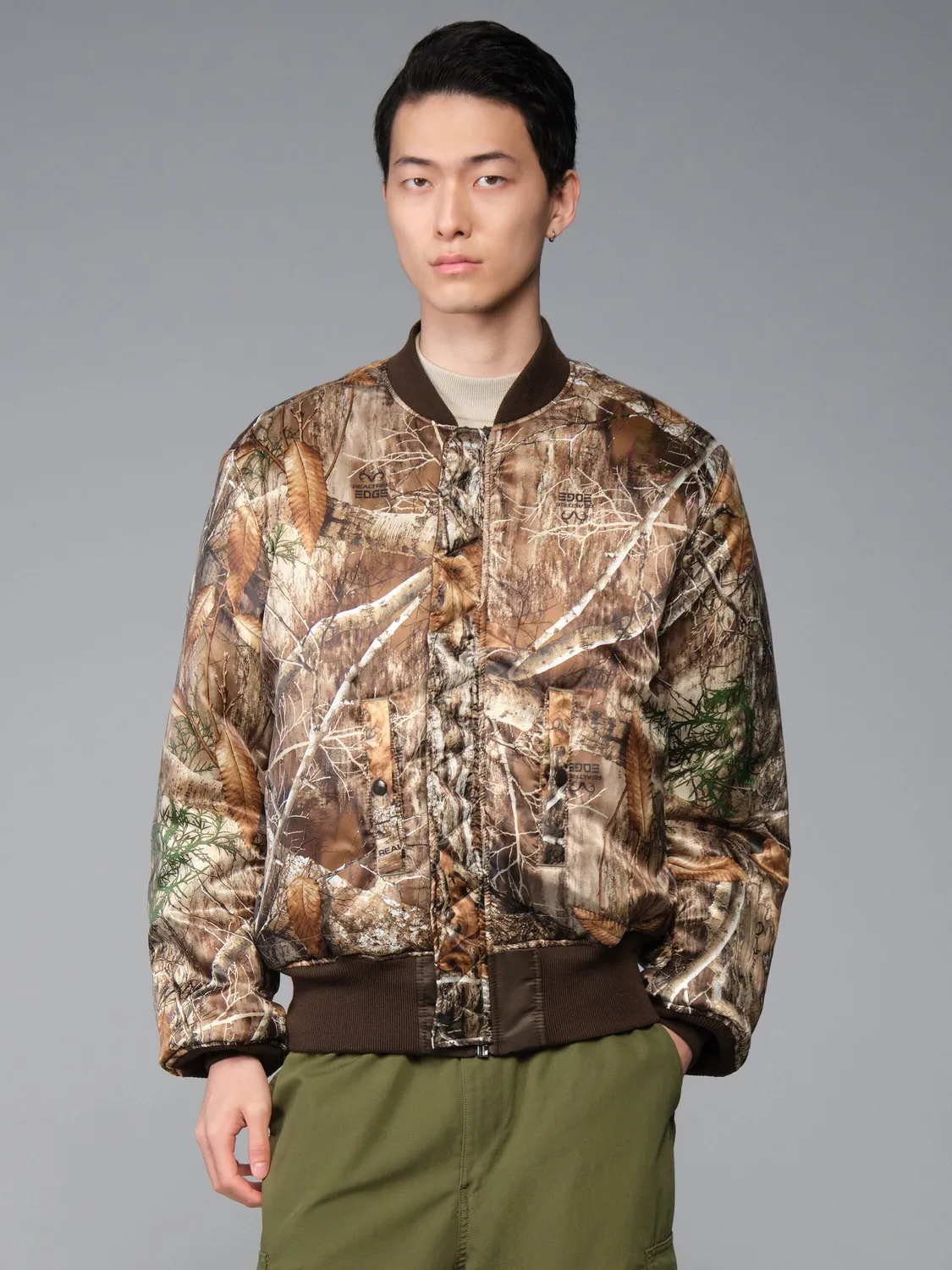 Alpha Industries MA-1 Camo geaca bomber hickory nailon