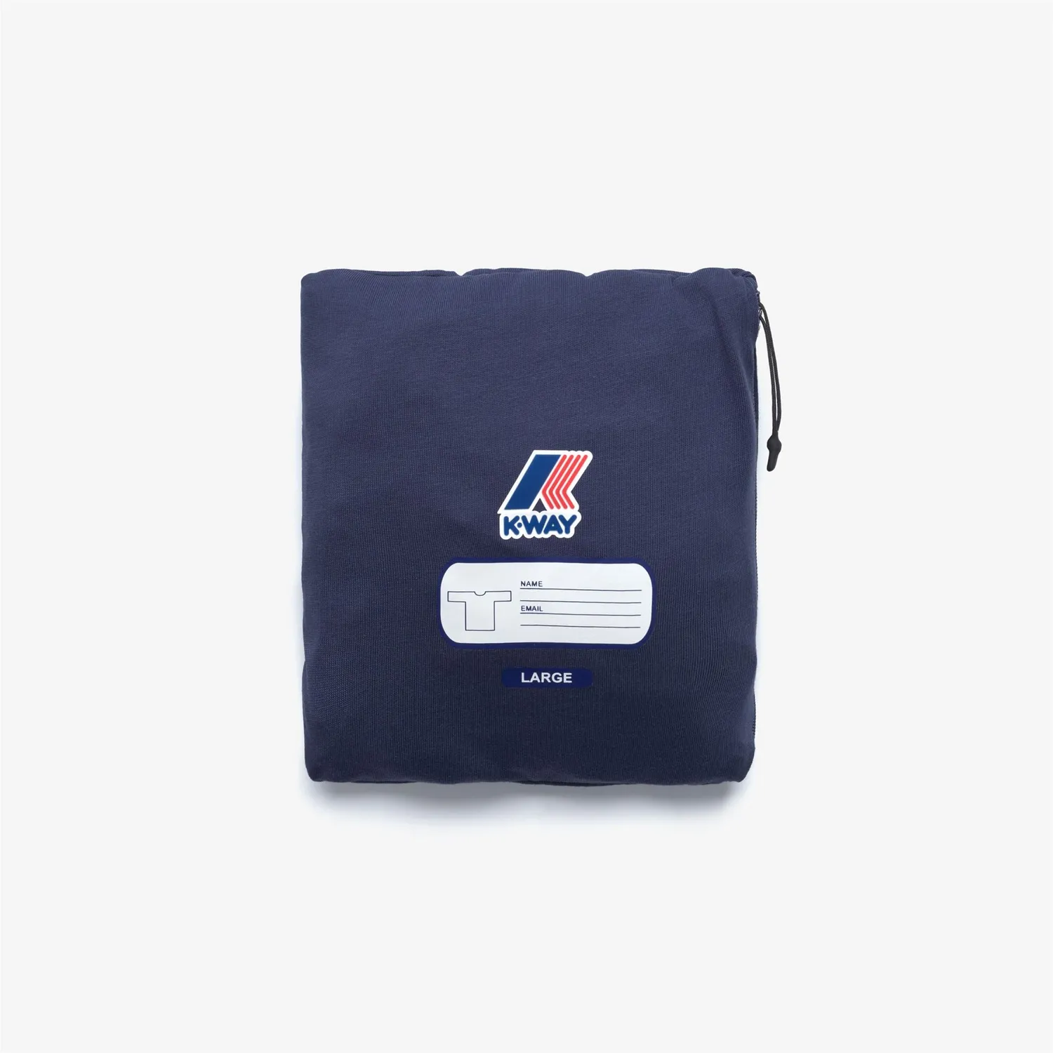K-Way Leonide tricou unisex albastru bumbac pliabil