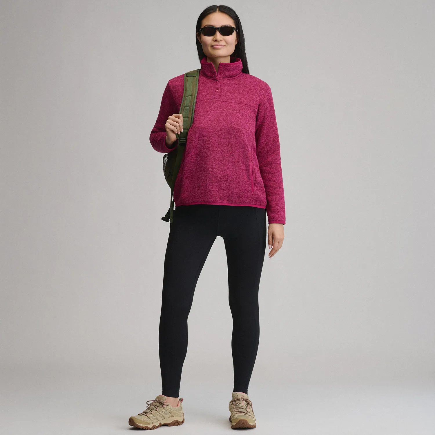 Eddie Bauer Radiator Fleece 2.0 Snap Mock pulover Sea Spray