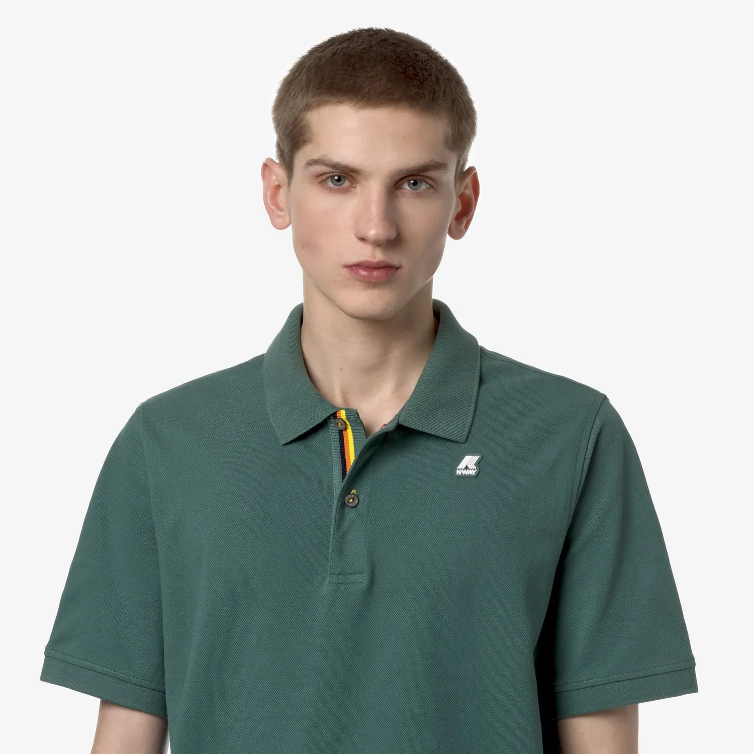 K-Way Vinnie polo barbati Green Palm slim
