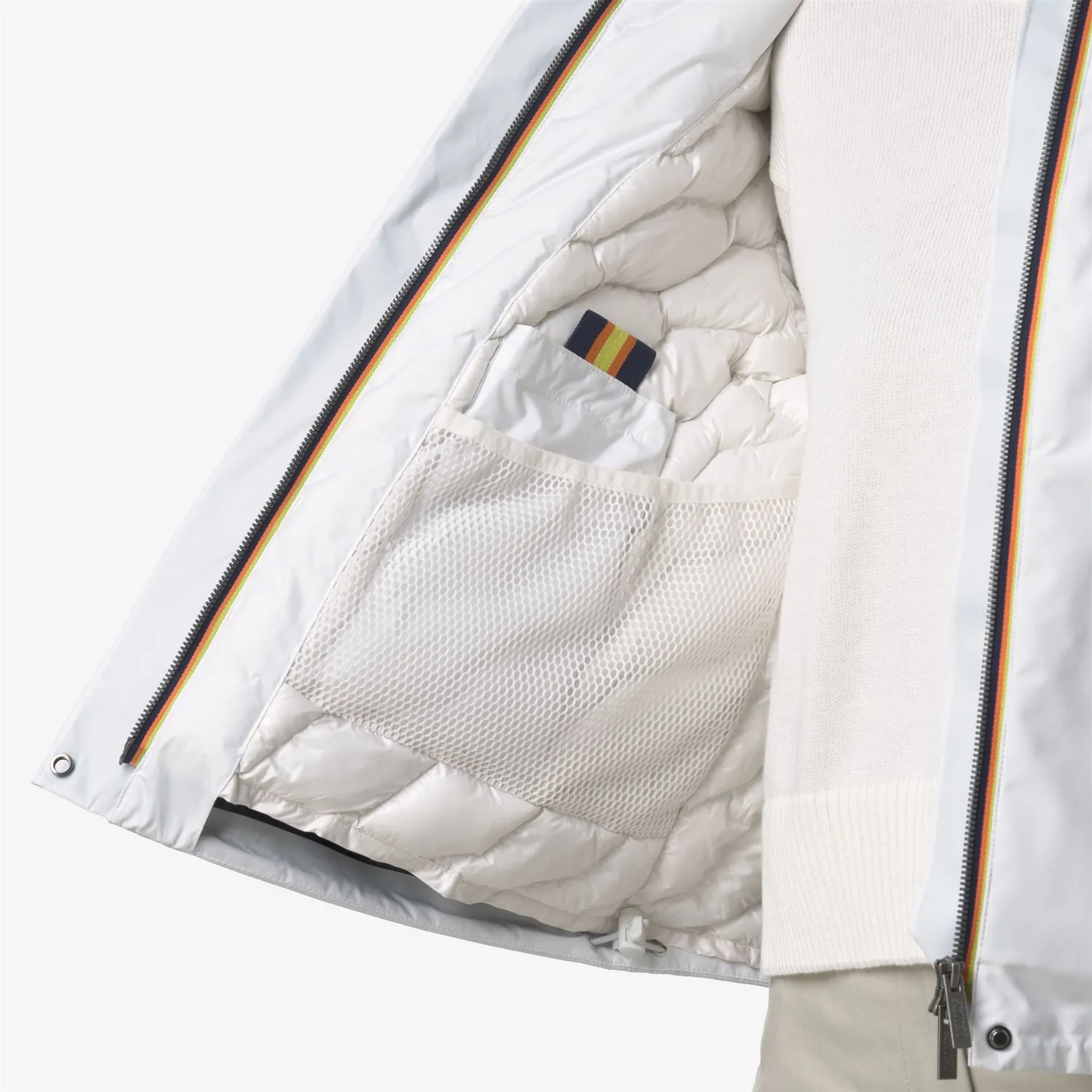 K-Way Tale Bonded Padded geaca dama alb matlasata