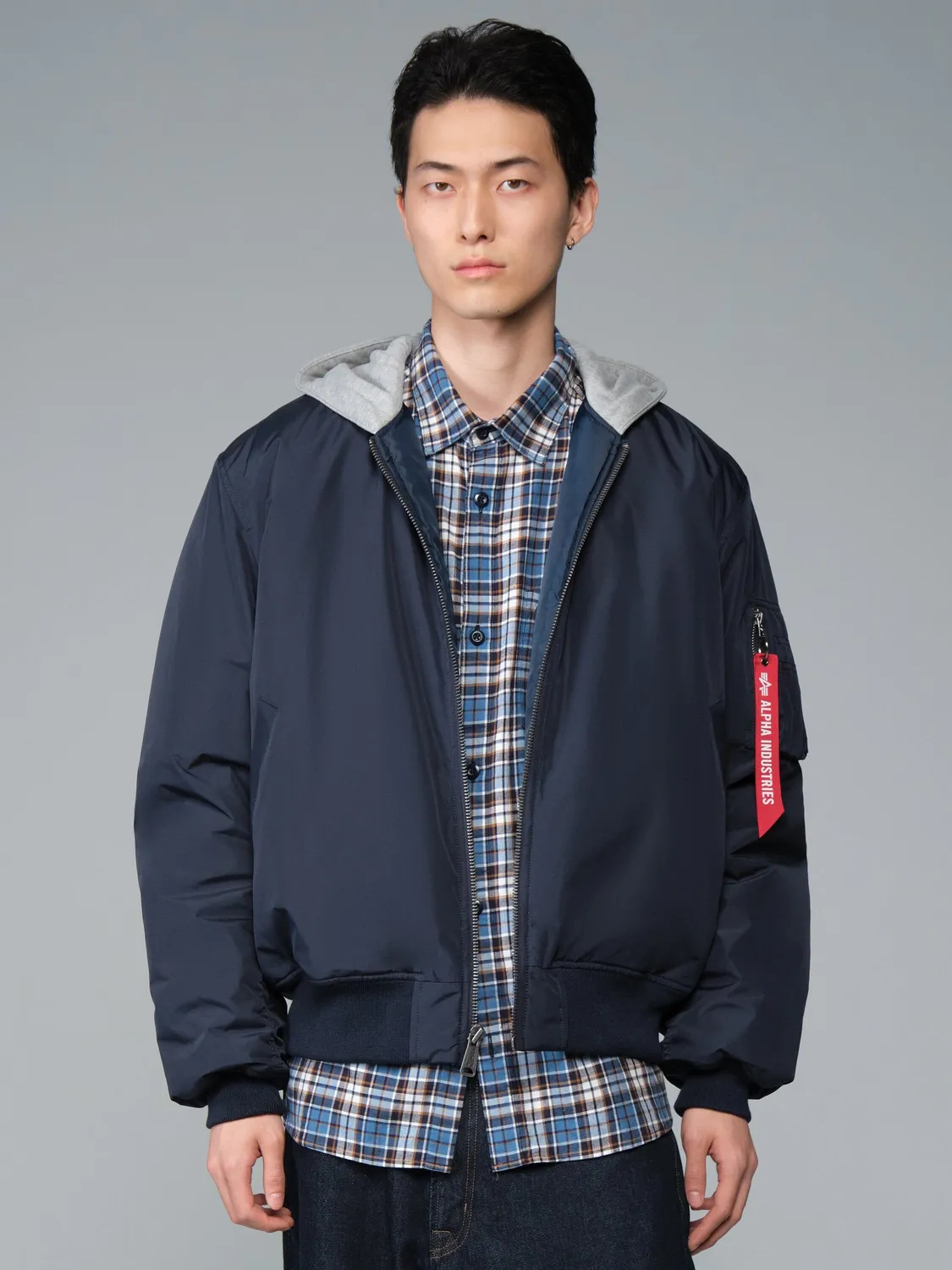Alpha Industries Natus Relaxed geaca bomber albastru