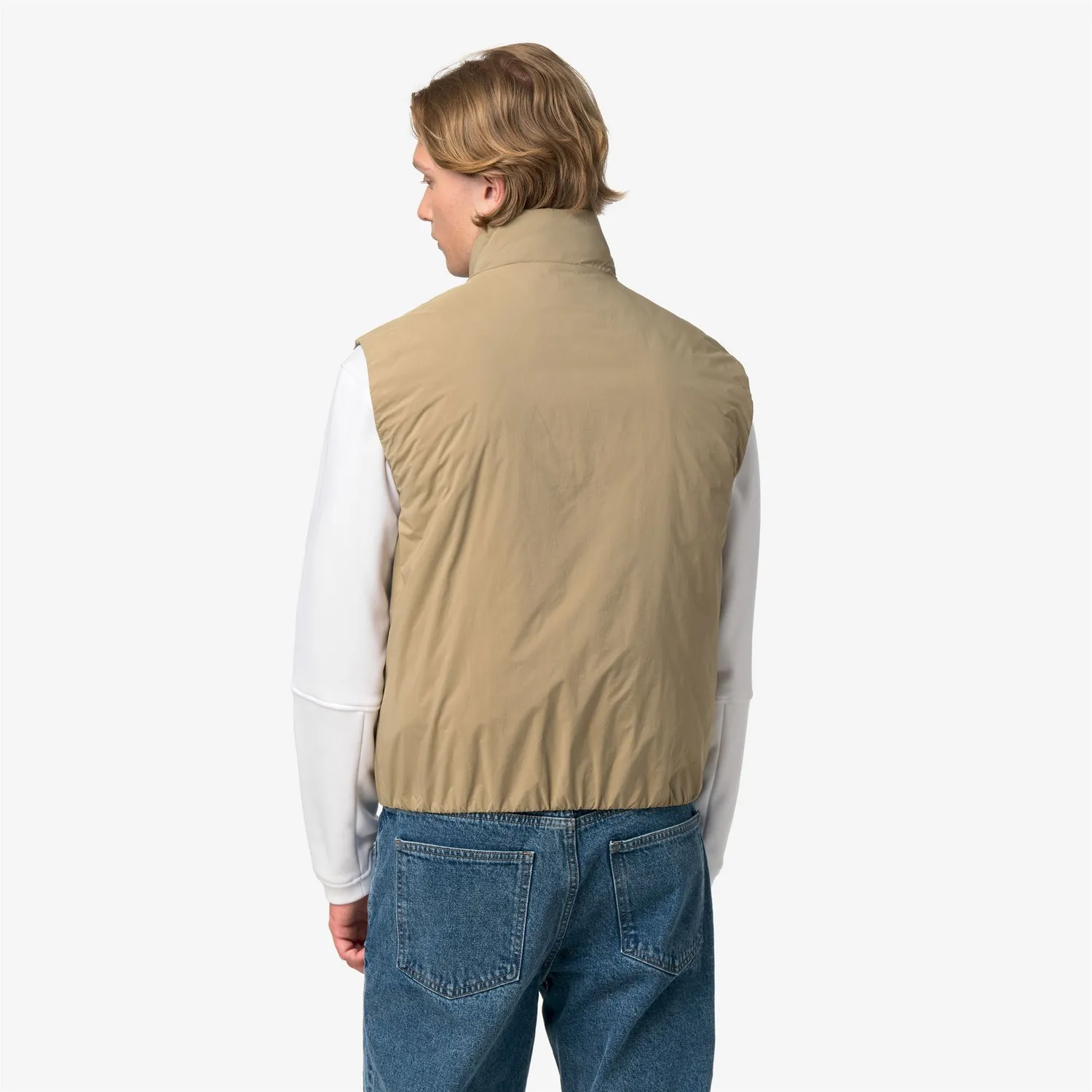 K-Way Valen Plain Warm vesta barbati bej Primaloft