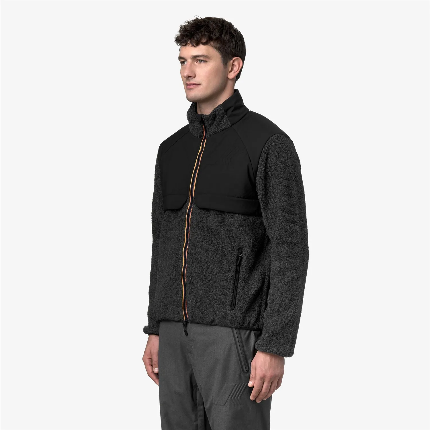 K-Way Bornes W Polar geaca fleece neagra barbati