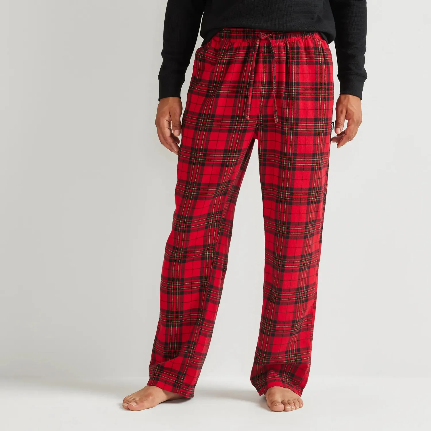 Eddie Bauer Eddie's Favorite Flannel pantaloni pijama Bleumarin flanel gros