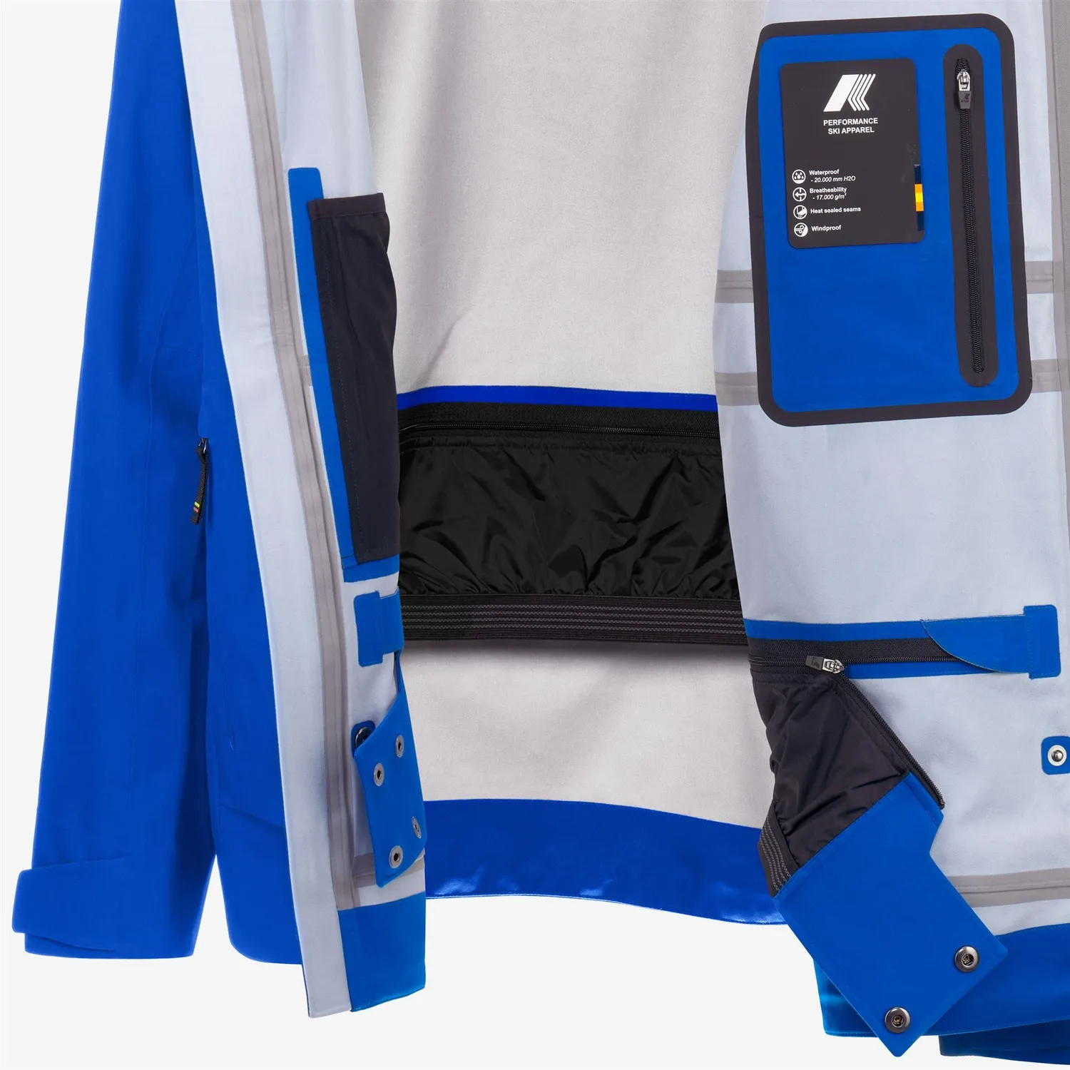 K-Way Bozel 3 Layers geaca schi barbati albastru