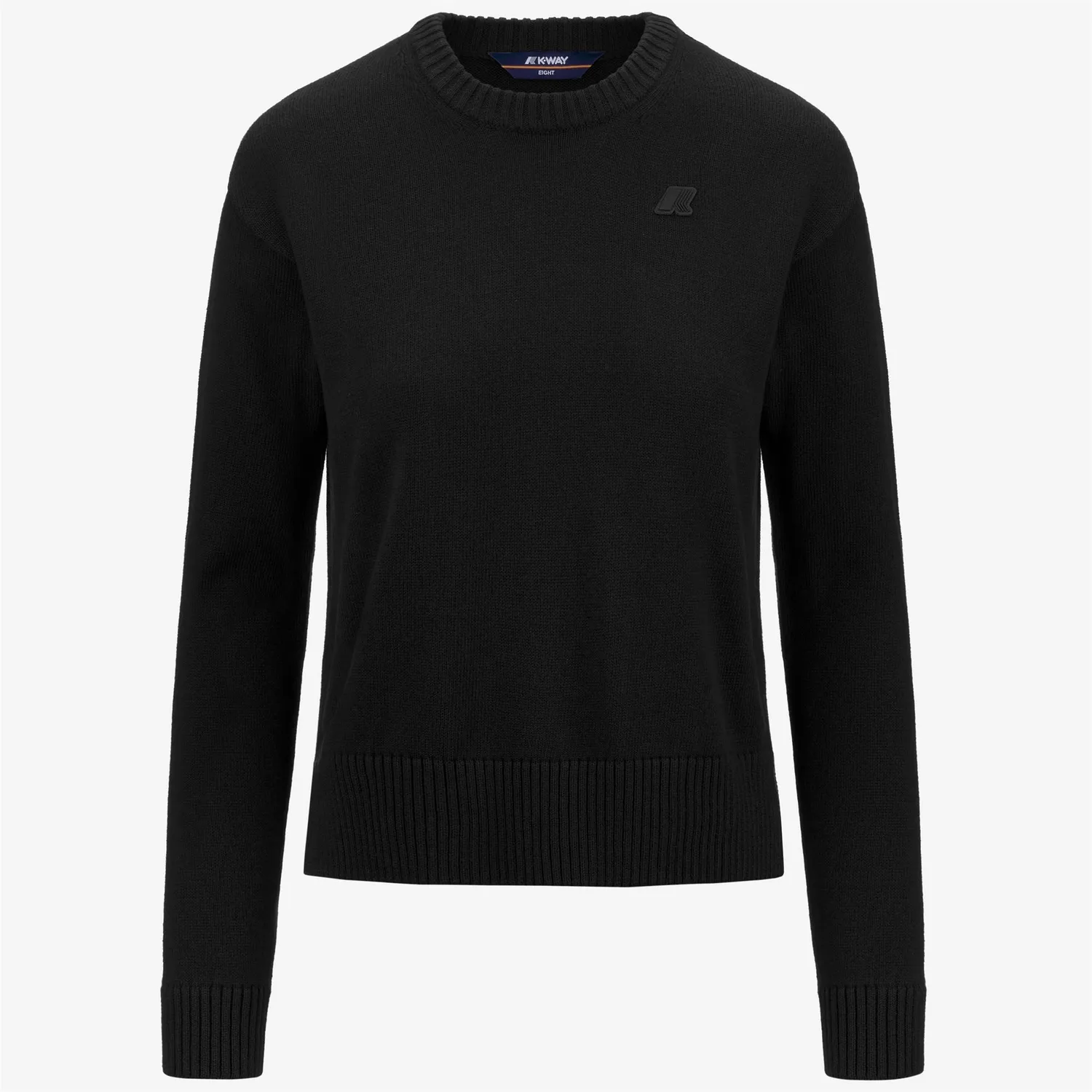 K-Way Domitine pulover dama negru bumbac casmir