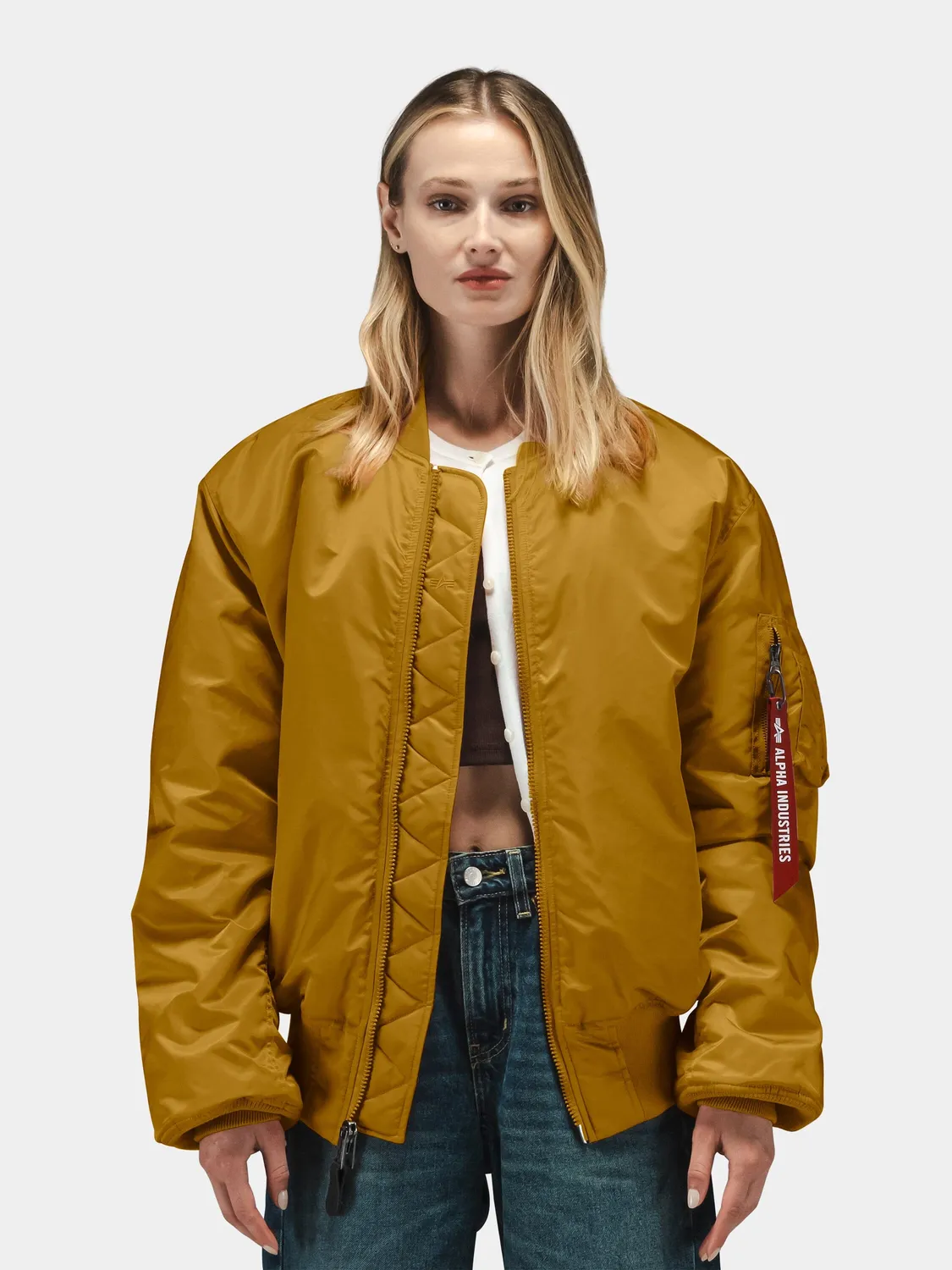 Alpha Industries MA-1 Bomber geaca kaki nailon