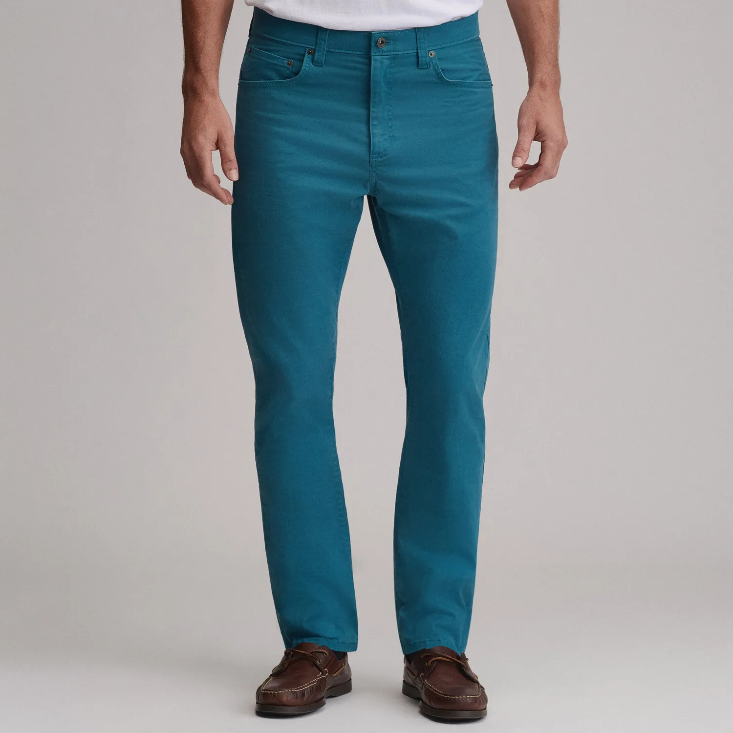 Eddie Bauer Legend Wash Twill 5-Pocket pantaloni Mushroom bumbac spalat