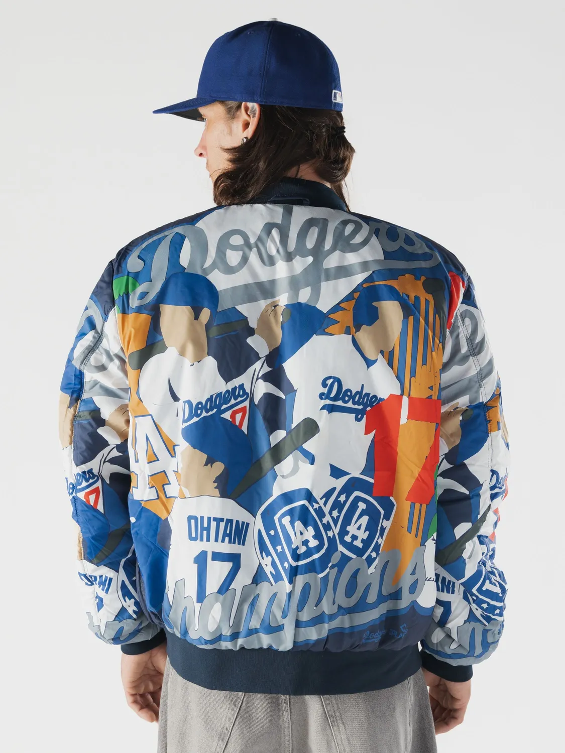 Alpha Industries Dodgers L-2B bomber albastru reversibil