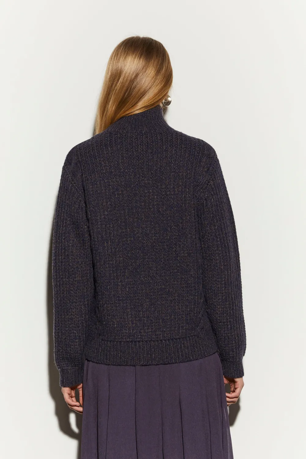 Isabelle Blanche cardigan tricotat albastru M lână