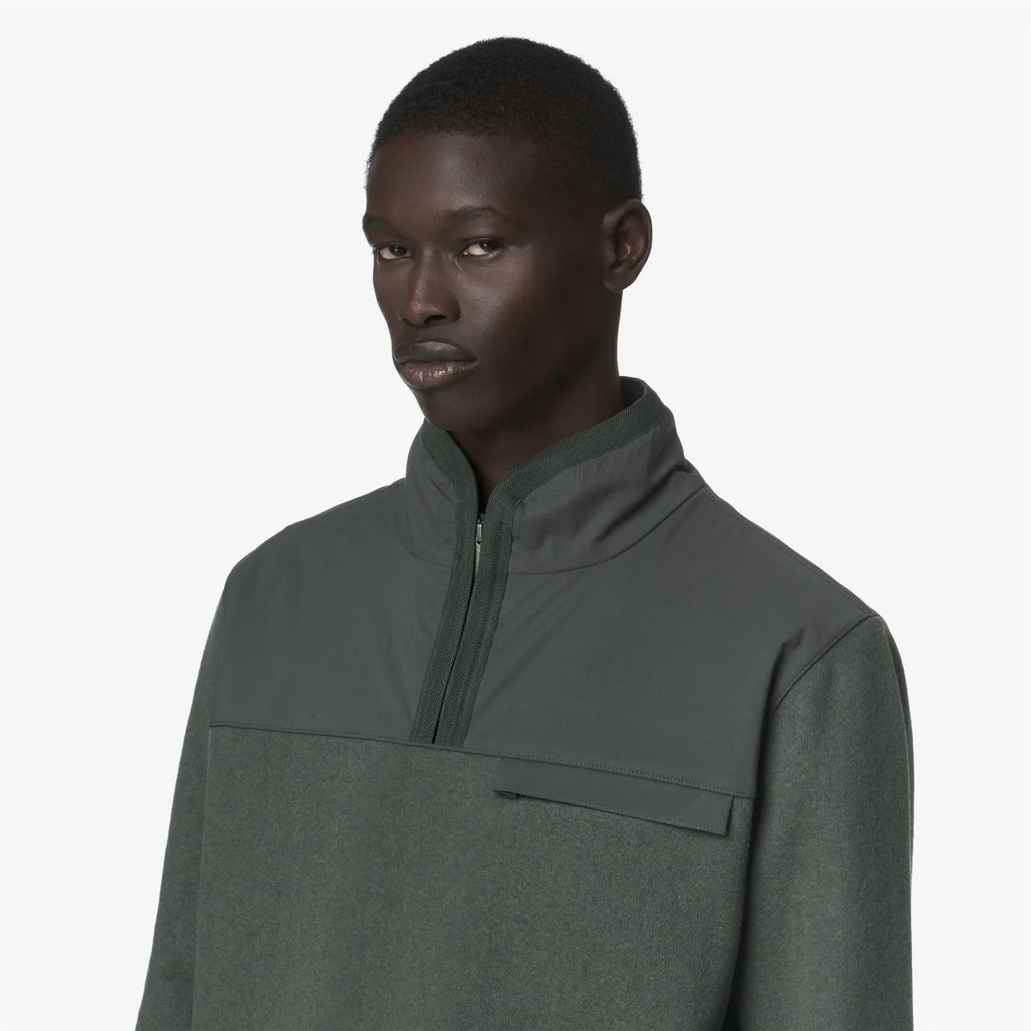 K-Way Fleury K4147SW hanorac verde Blue Airforce