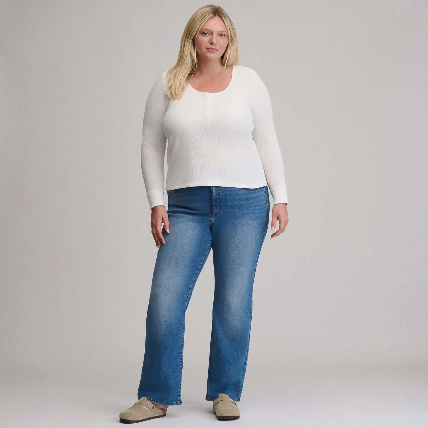Eddie Bauer Infinity Thermal Henley bluza termica dama crem calduroasa