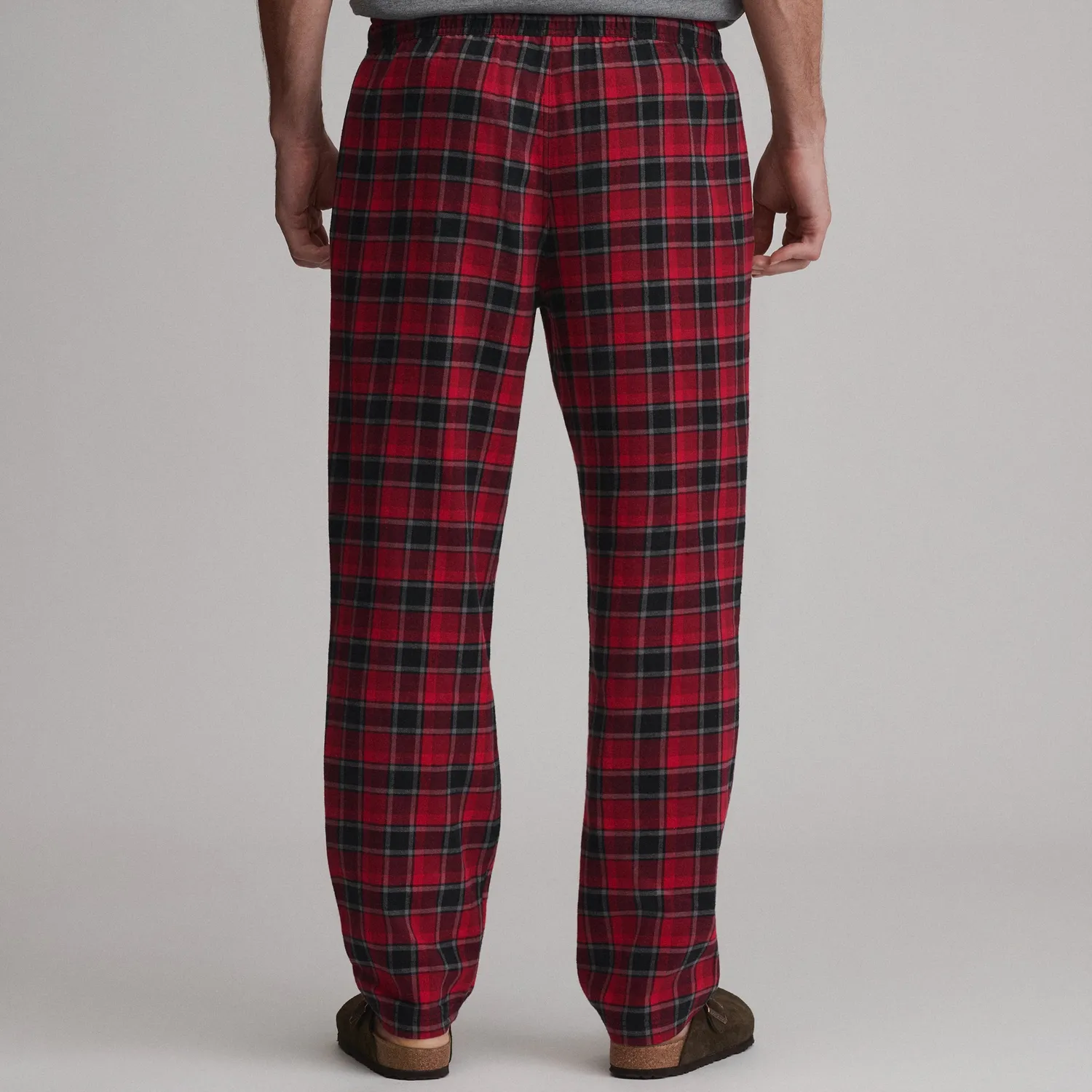 Eddie Bauer Flannel Woven pantaloni barbati bleumarin bumbac