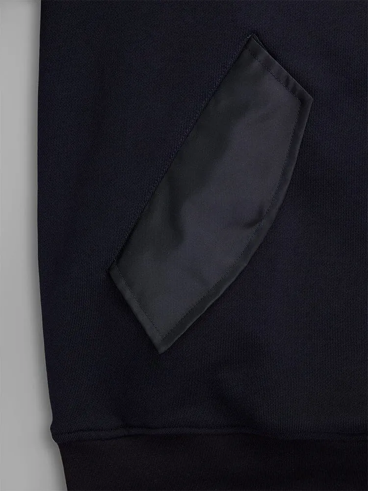 Alpha Industries MA-1 Zip Up hanorac negru bumbac cu gluga