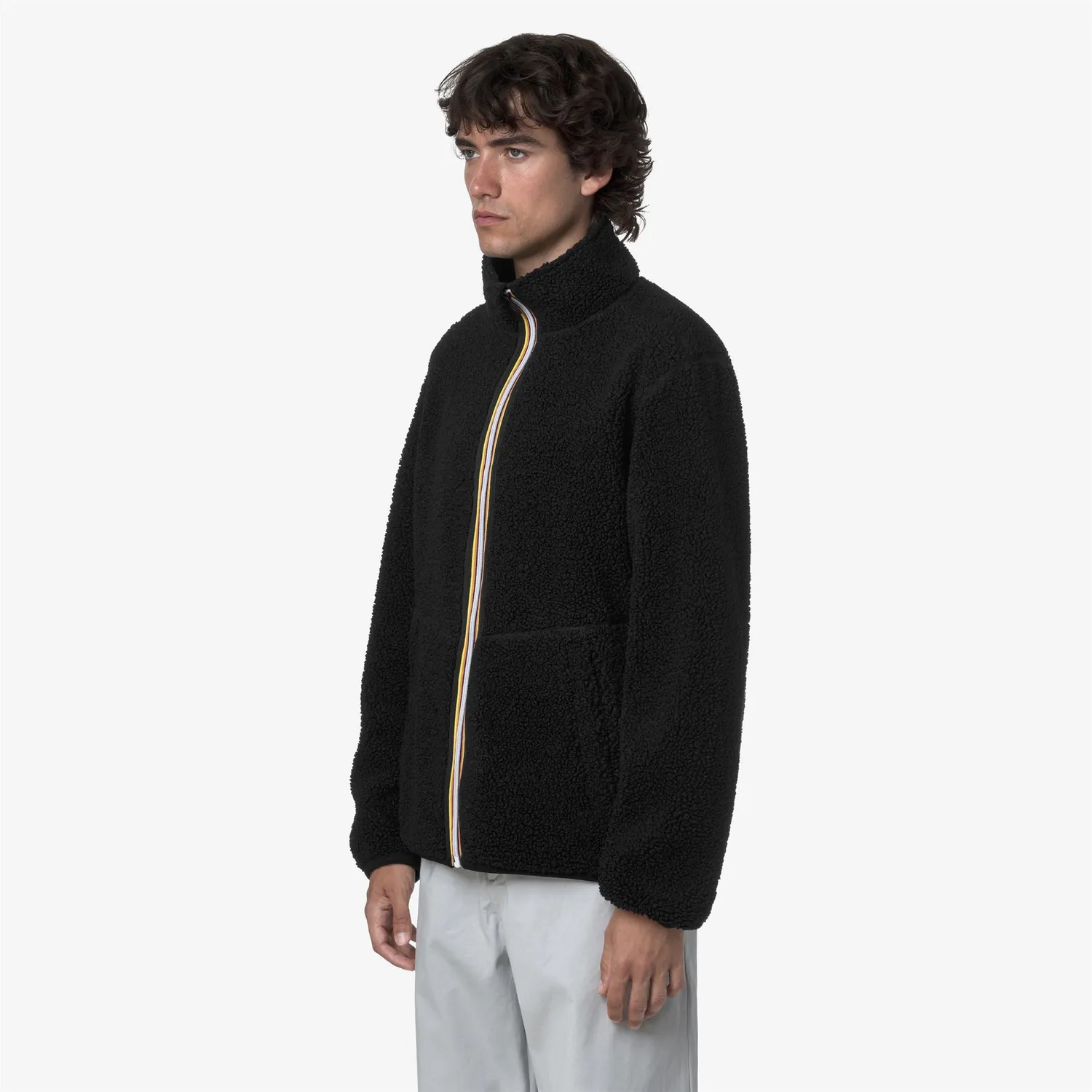 K-Way Pascal Sherpa Polar K3132PW geaca neagra reversibila