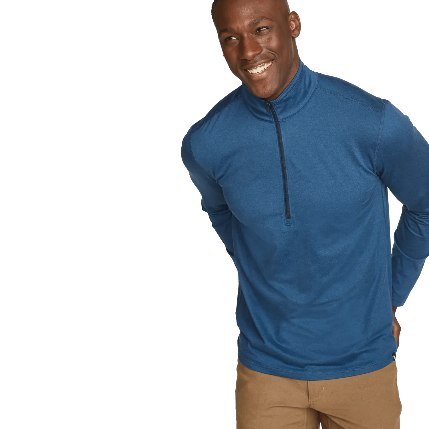 Eddie Bauer Mountain Trek 1/2-Zip bluză gri stretch