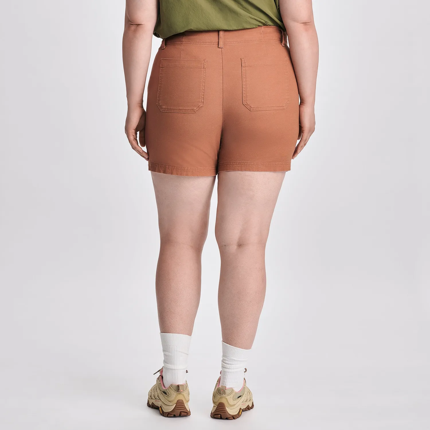 Eddie Bauer pantaloni scurti dama canvas cu talie inalta