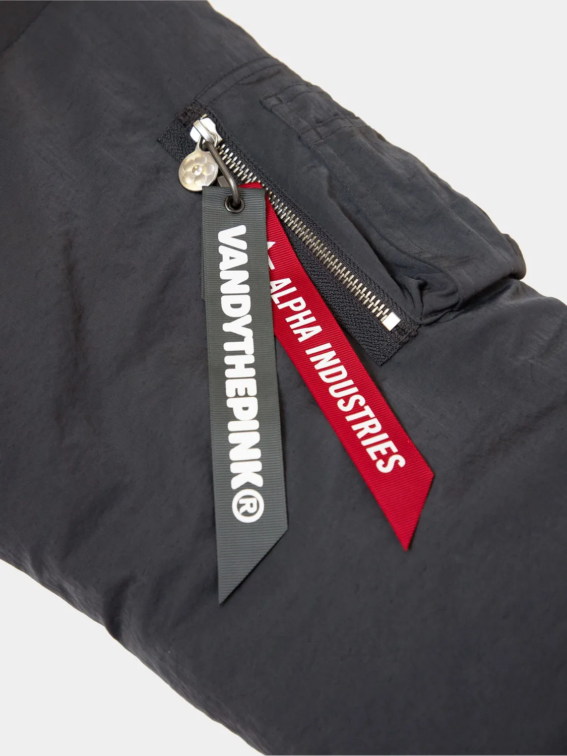 Alpha Industries Vandy The Pink Animal geaca bomber gri rezistenta la apa